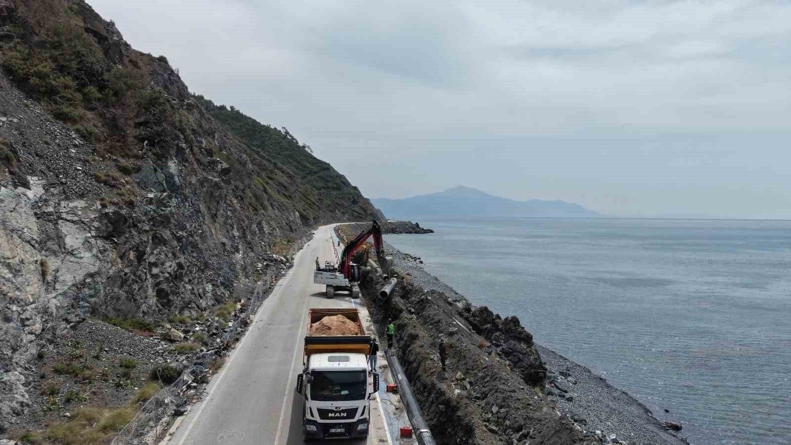 HATSU, Ak&ccedil;ay isale hattını yenileyerek su kayıplarını azaltıyor
