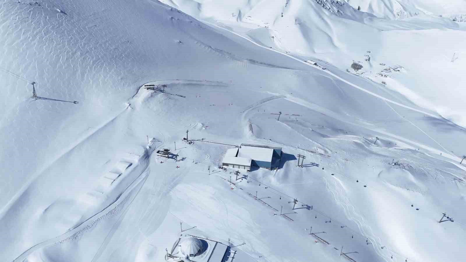 Paland&ouml;ken beyaz &ouml;rt&uuml;s&uuml; ile hayran bıraktı
