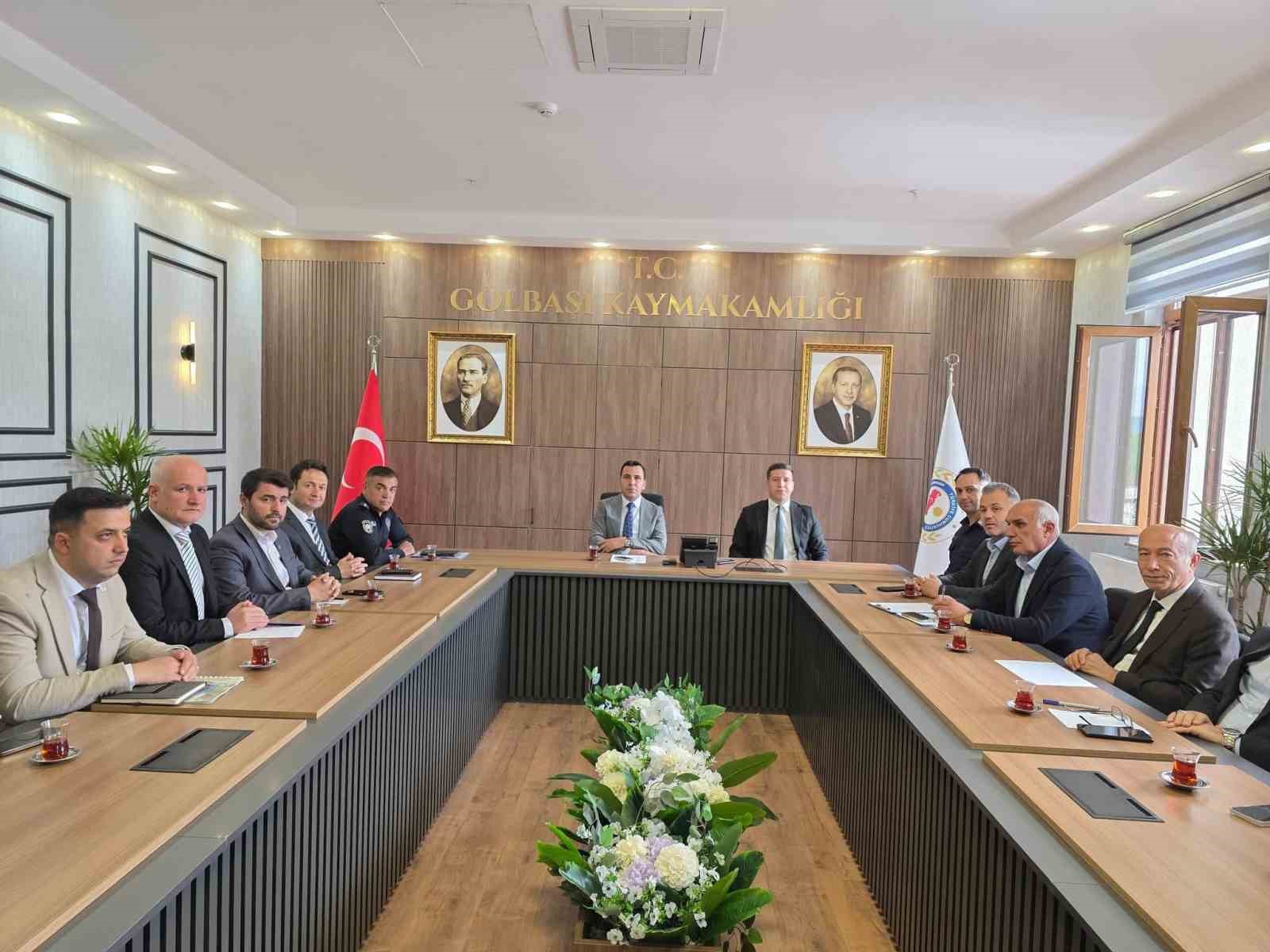 G&ouml;lbaşı&rsquo;nda il&ccedil;e koordinasyon toplantısı yapıldı
