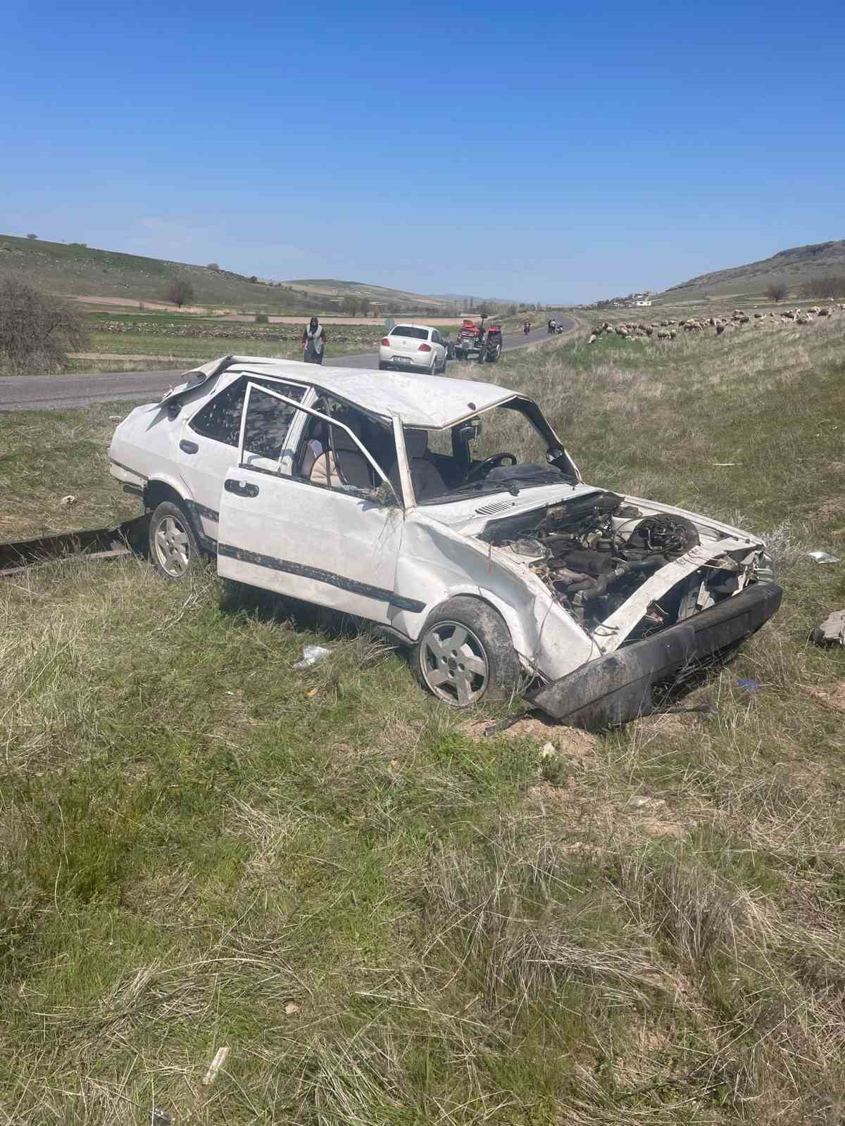 Nevşehir&rsquo;de otomobil takla attı: 1 yaralı
