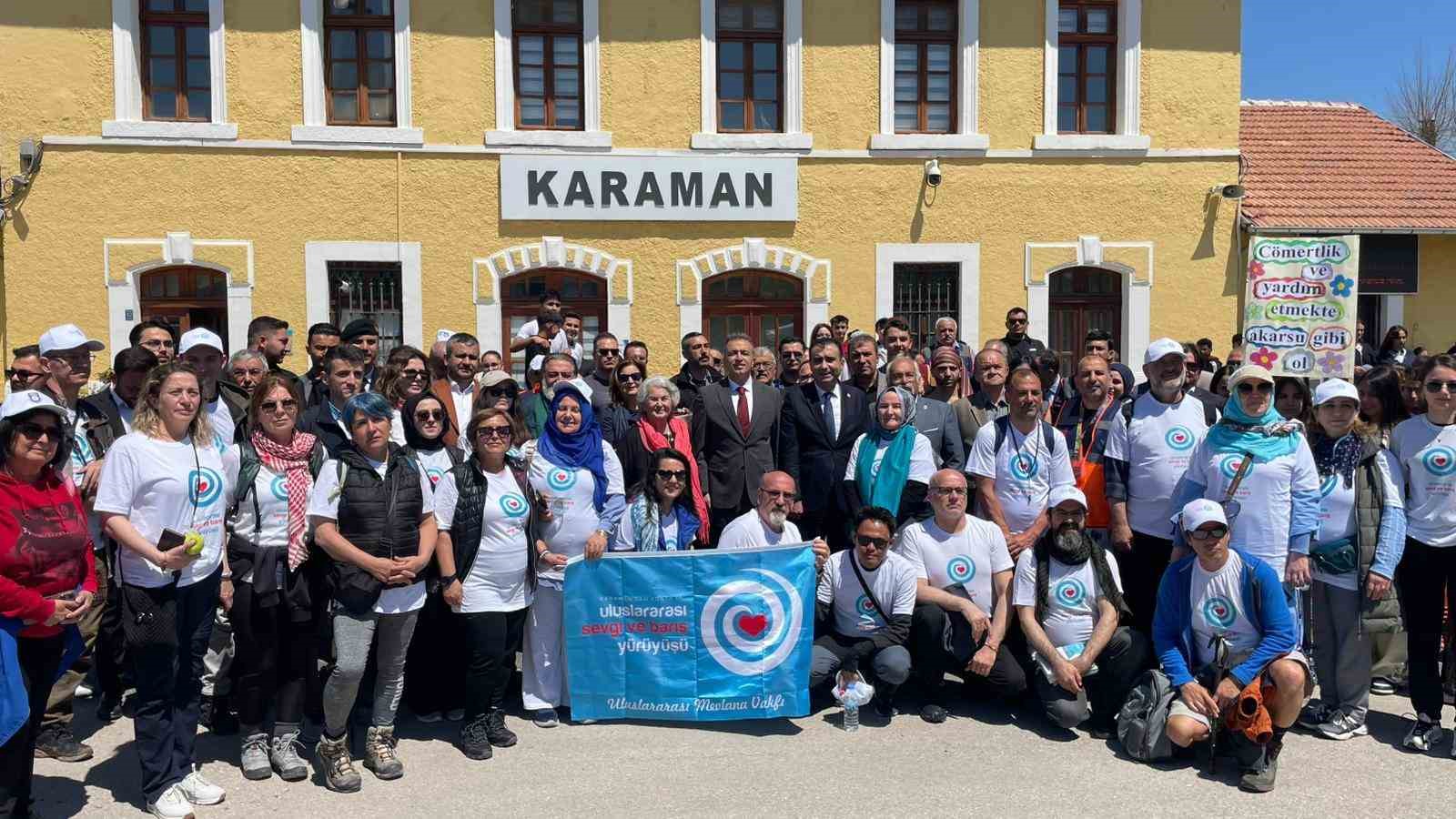 Karaman&rsquo;dan Konya&rsquo;ya Sevgi ve Barış Y&uuml;r&uuml;y&uuml;ş&uuml; d&uuml;zenlendi
