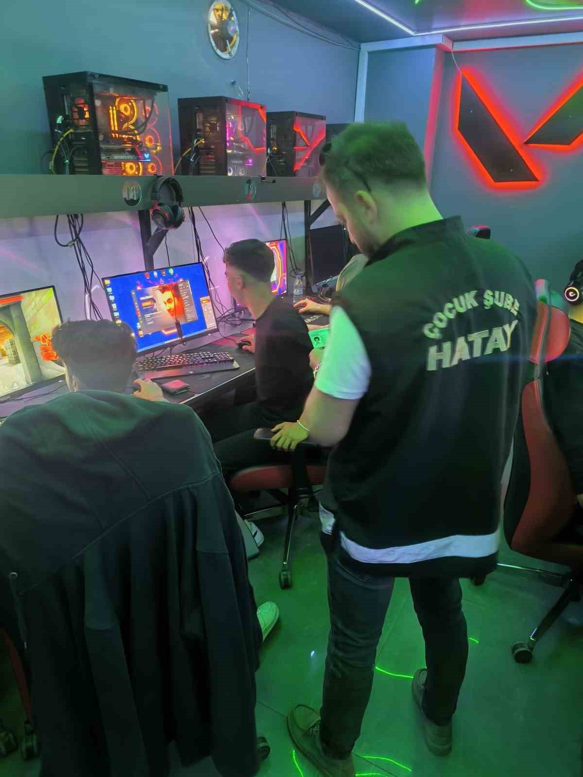 İskenderun&rsquo;da internet kafe ve oyun alanlarına denetim
