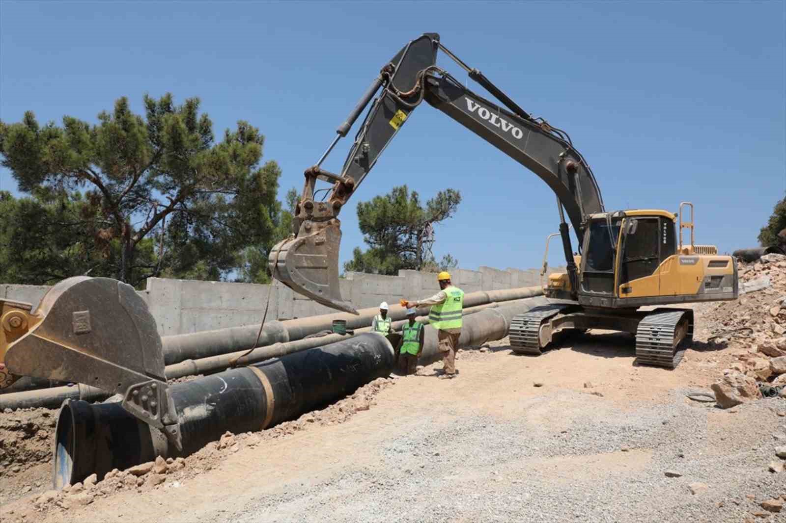 MUSKİ&rsquo;den Bodrum G&uuml;mbet su ana isale hattı a&ccedil;ıklaması
