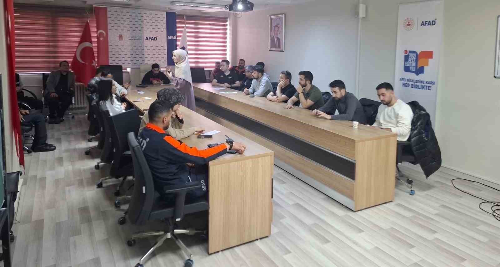 AFAD personeline psikolojik ilk yardım eğitimi
