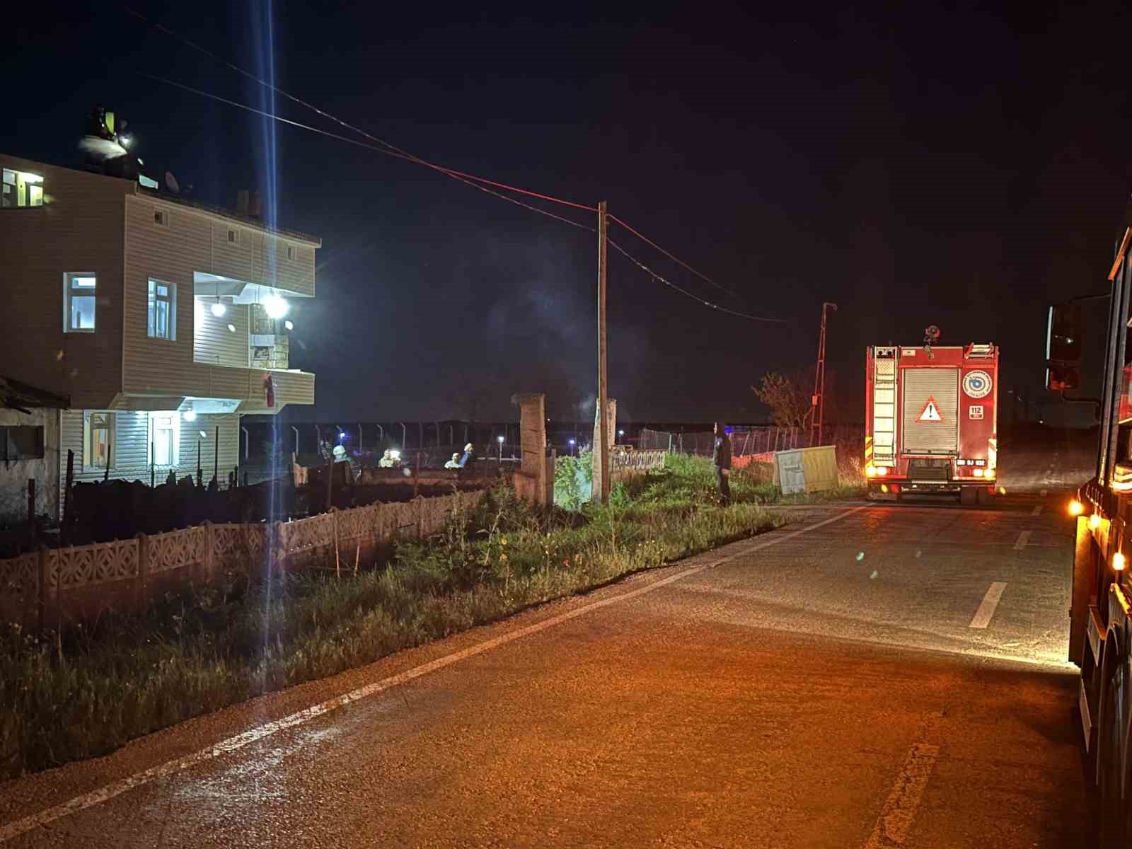 Muratlı&rsquo;da baca yangını
