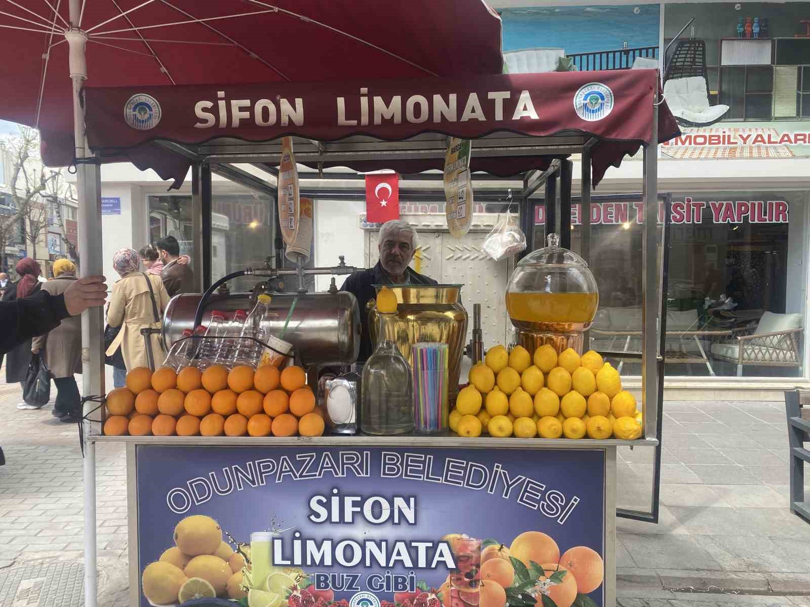 Sifon limonata satışlarının havaların ısınmasıyla birlikte artması bekleniyor

