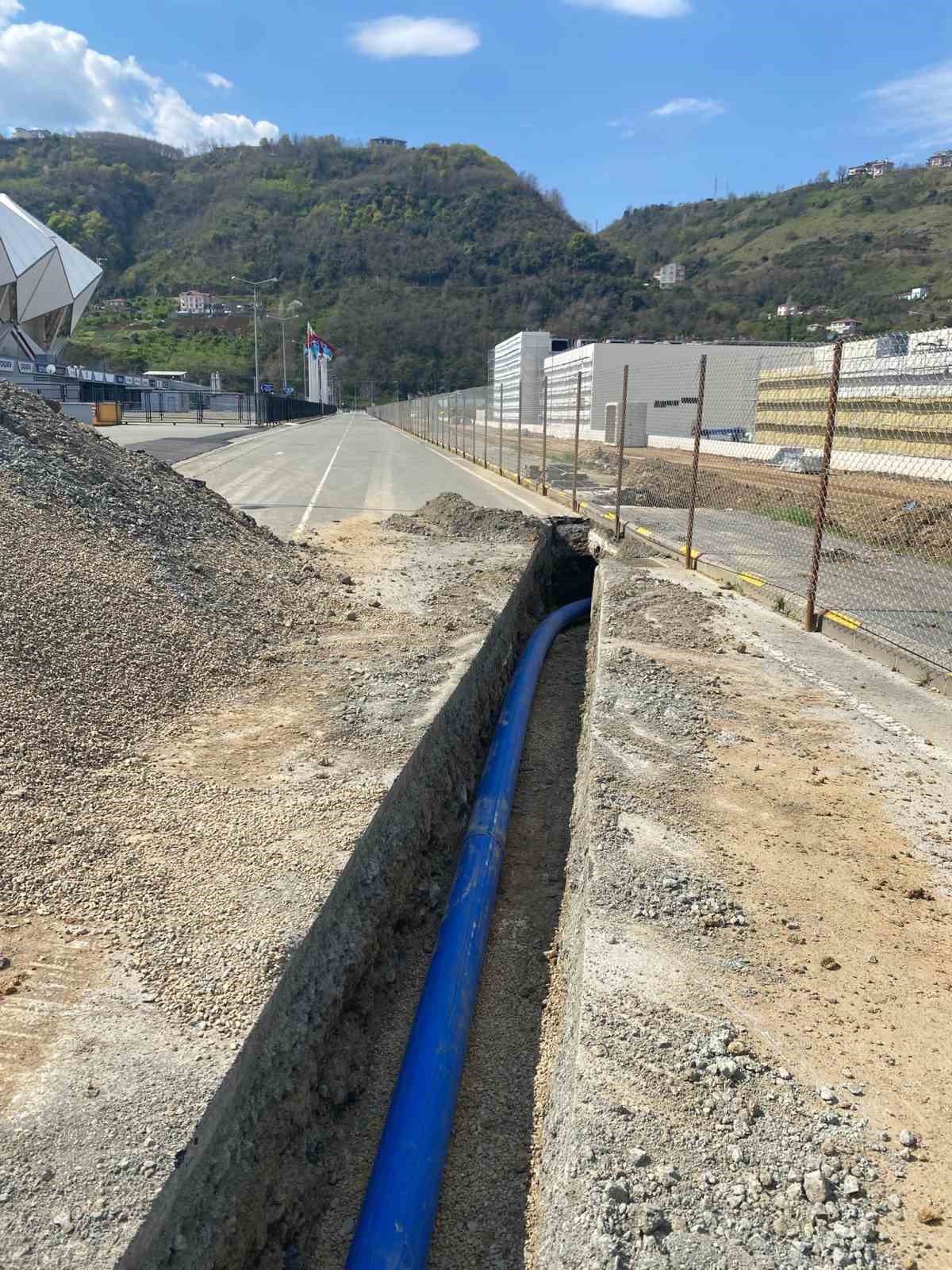 Trabzon Şehir Hastanesi inşaatında alt yapı &ccedil;alışmaları s&uuml;r&uuml;yor
