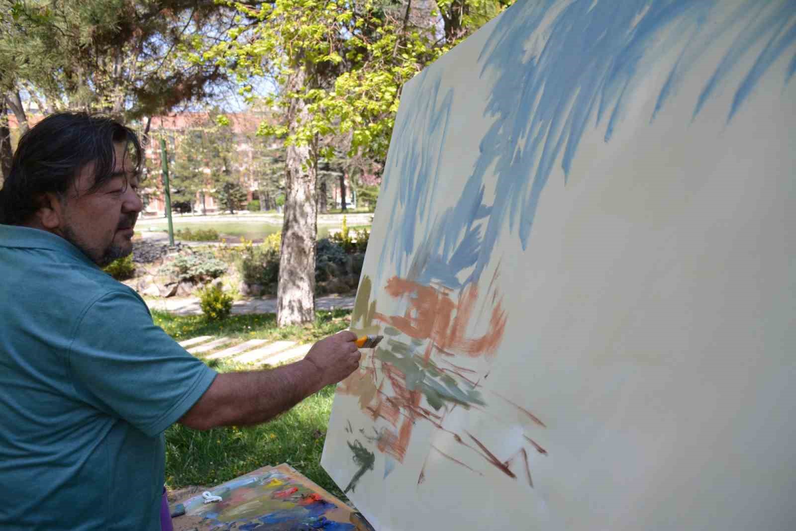 Anadolu &Uuml;niversitesi Japon Bah&ccedil;esinde "A&ccedil;ık Hava Resim &Ccedil;alıştayı"
