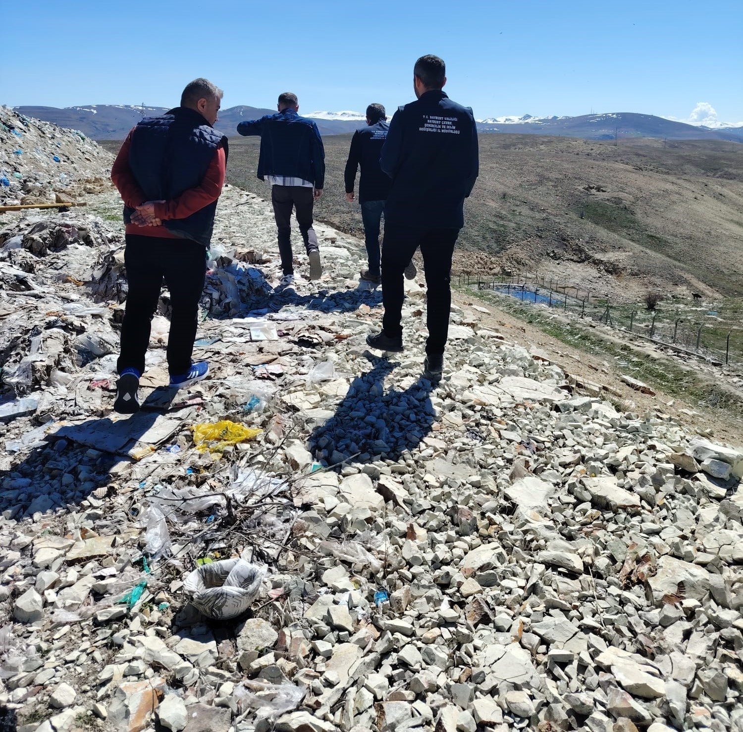 Bayburt&rsquo;ta katı atık sahasında &ccedil;evre denetimi yapıldı

