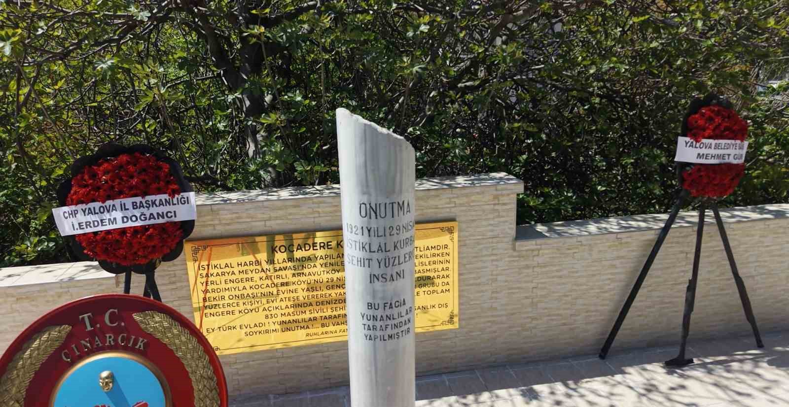 Yalova&rsquo;da Kocadere şehitleri anıldı
