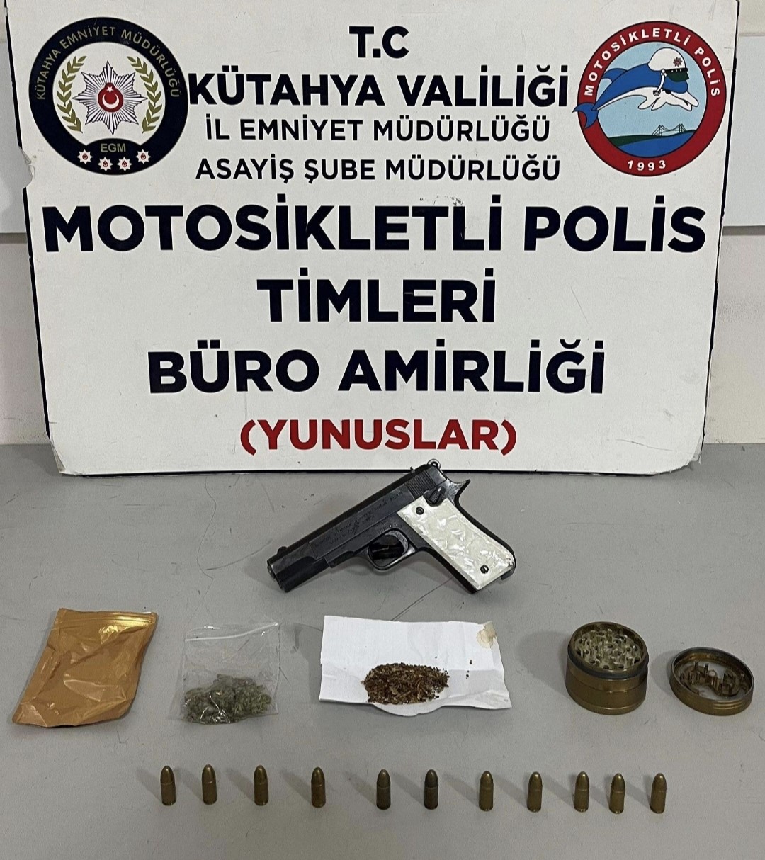 K&uuml;tahya İl Emniyet M&uuml;d&uuml;rl&uuml;ğ&uuml;n&uuml;n iki haftalık bilan&ccedil;osu a&ccedil;ıklandı
