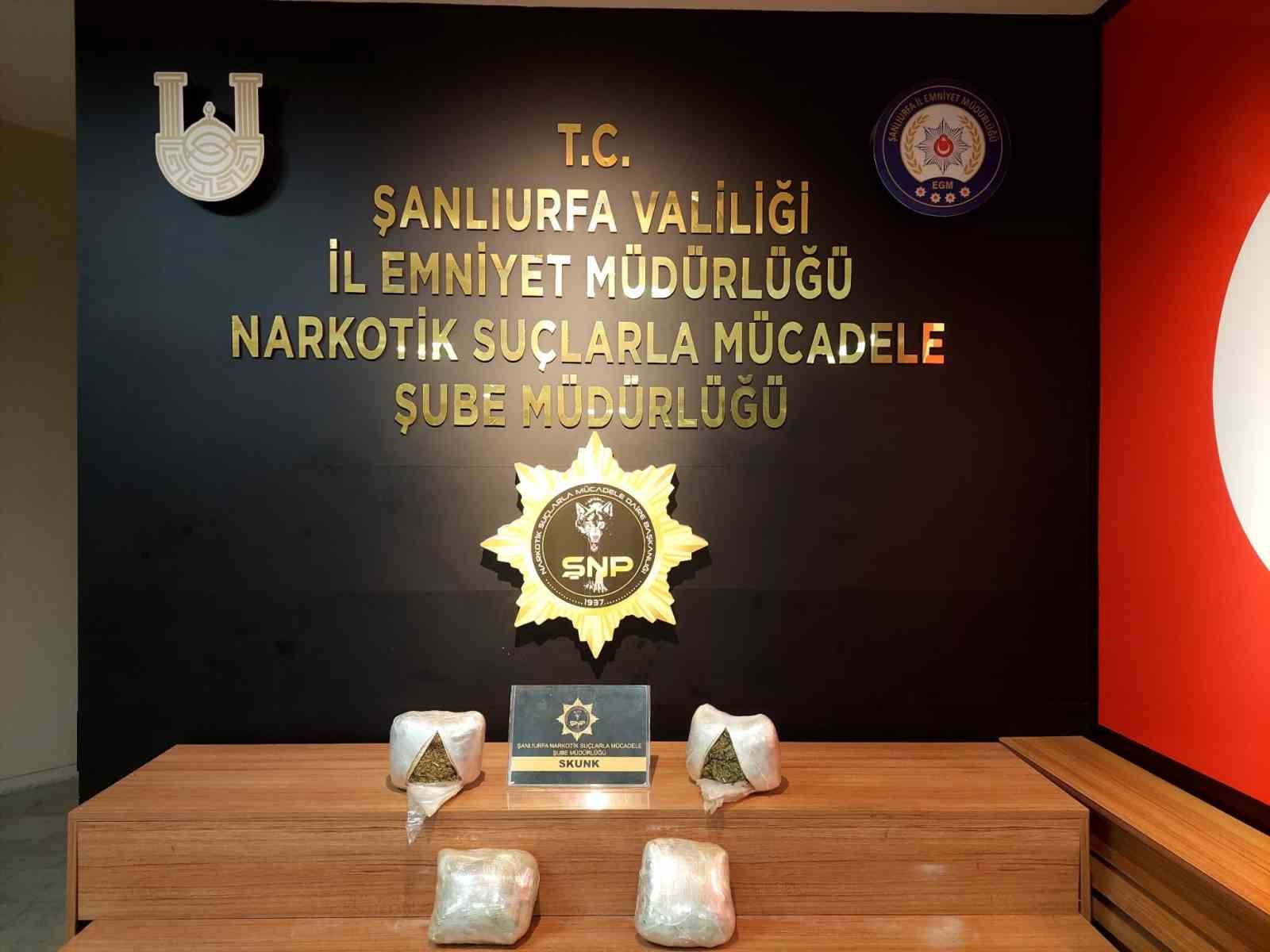 Şanlıurfa&rsquo;da uyuşturucu operasyonu: 2 g&ouml;zaltı
