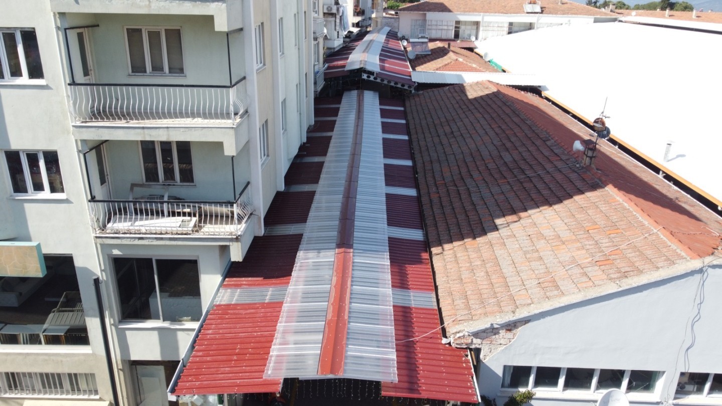 Bozdoğan&rsquo;da Simit Pazarı Sokağı d&uuml;zenleme &ccedil;alışması tamamlandı
