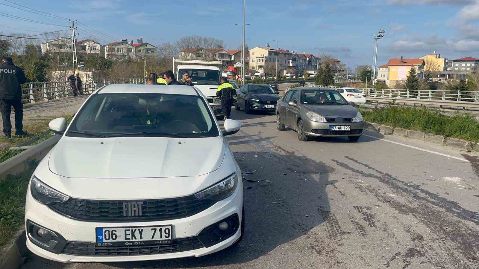 Sinop’ta zincirleme kaza: 1 yaralı