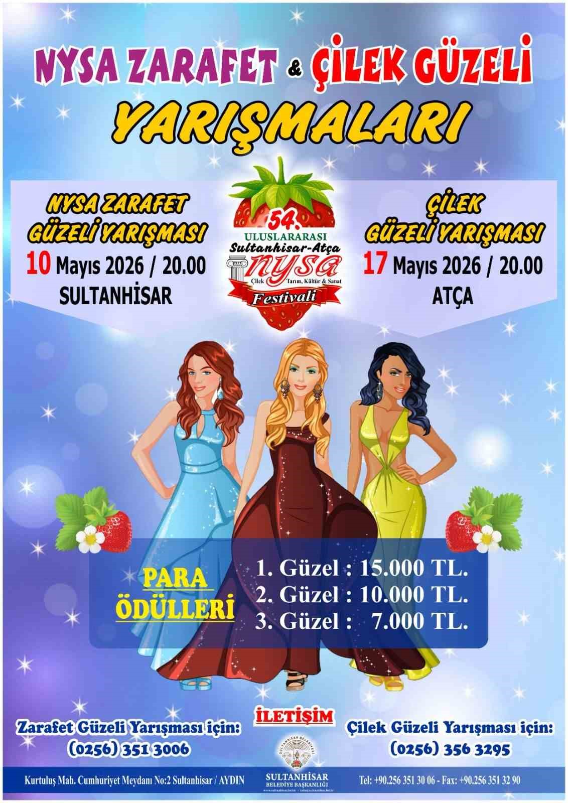 Sultanhisar&rsquo;da g&uuml;zellik yarışmalarının tarihleri belli oldu
