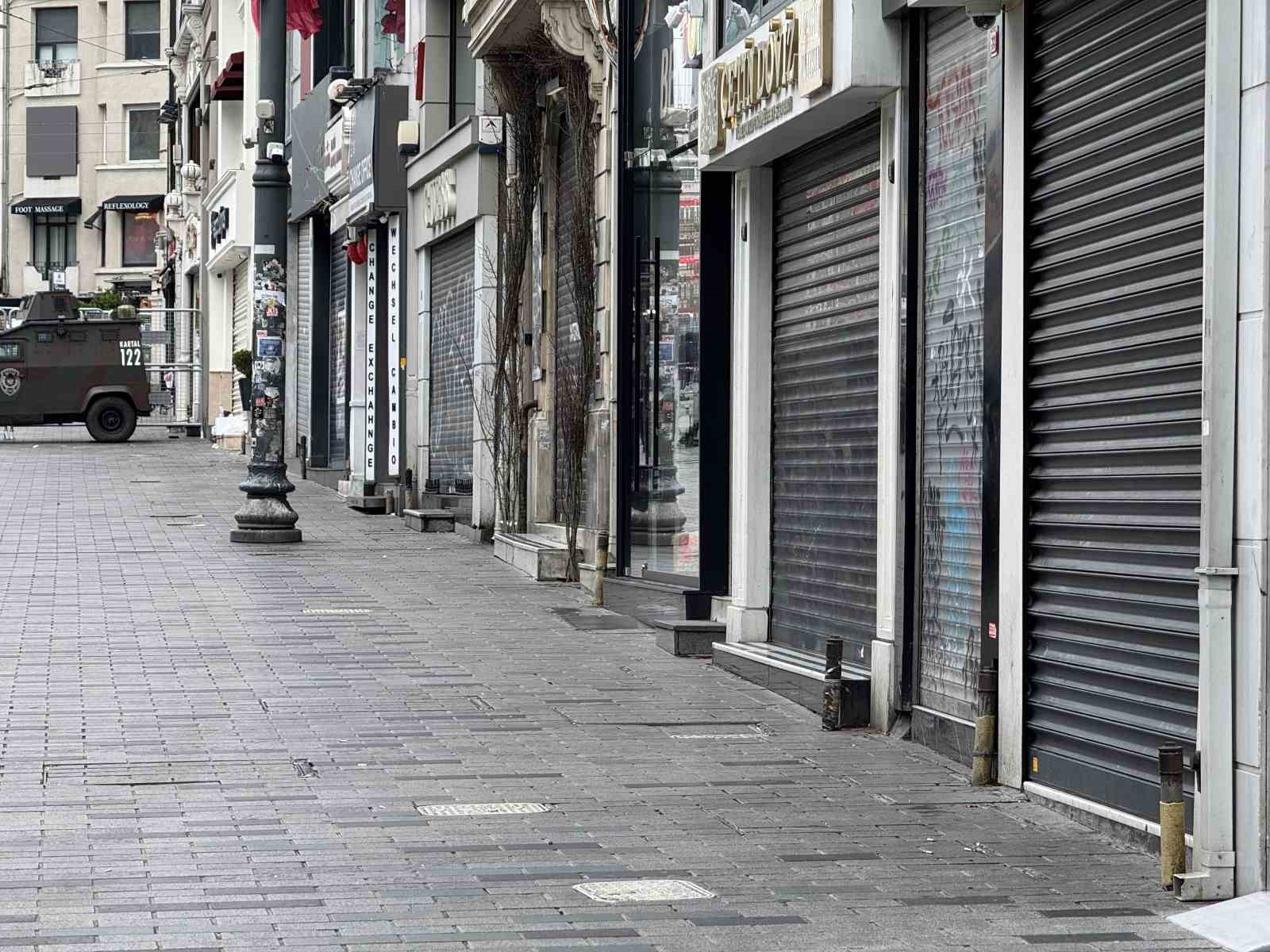 Taksim Meydanı ve İstiklal Caddesi&rsquo;nde 1 Mayıs sessizliği
