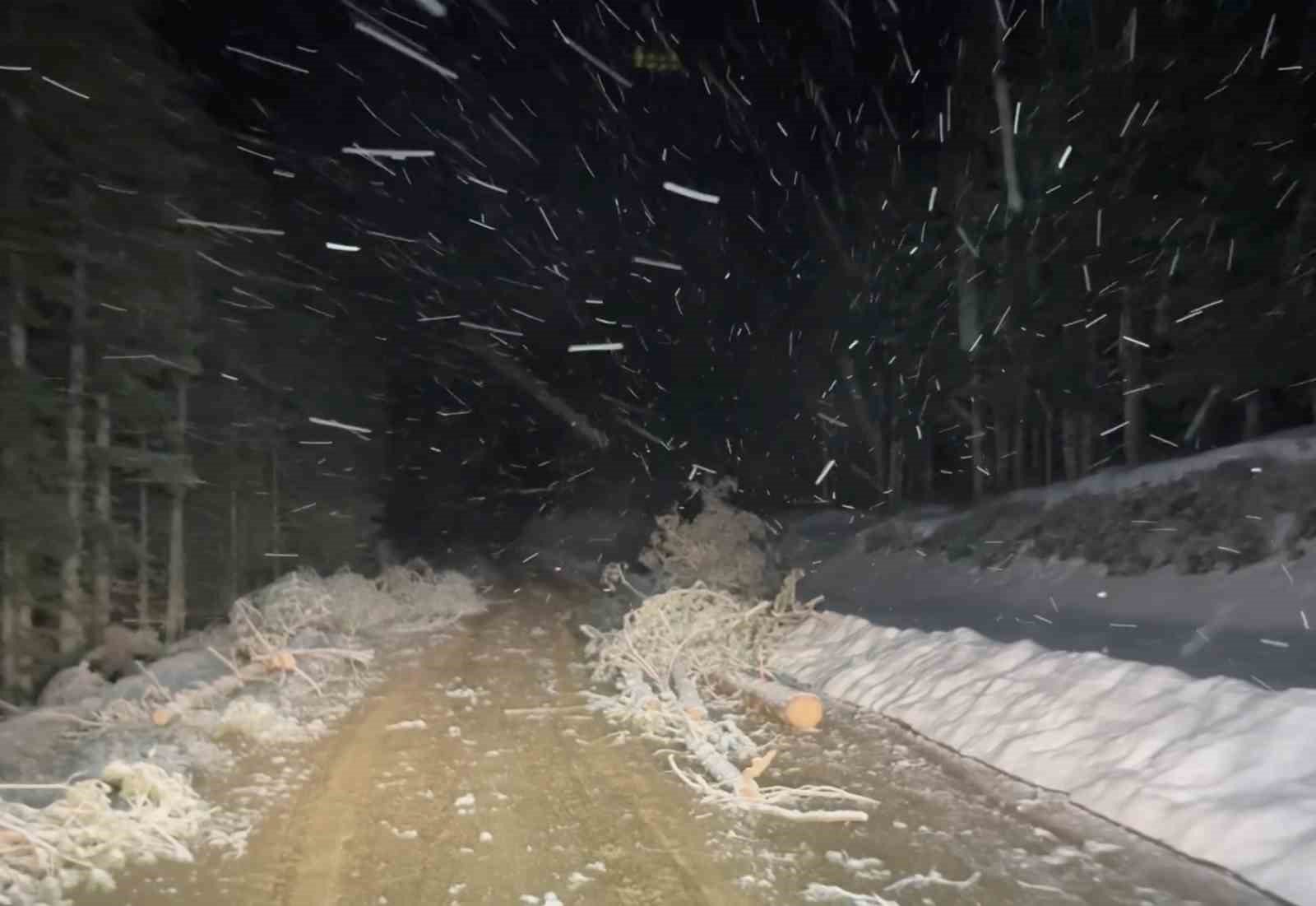 Kastamonu&rsquo;nun y&uuml;ksek kesimlerinde kar yağışı etkili oluyor
