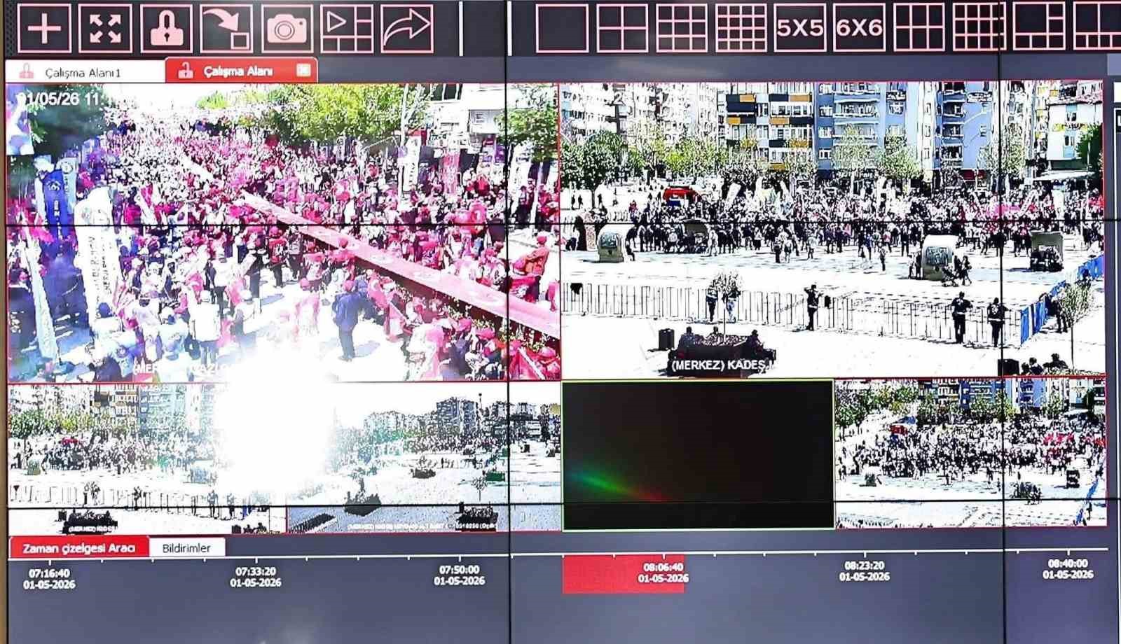 Vali &Ccedil;algan 1 Mayıs g&uuml;venlik tedbirlerini sahada denetledi
