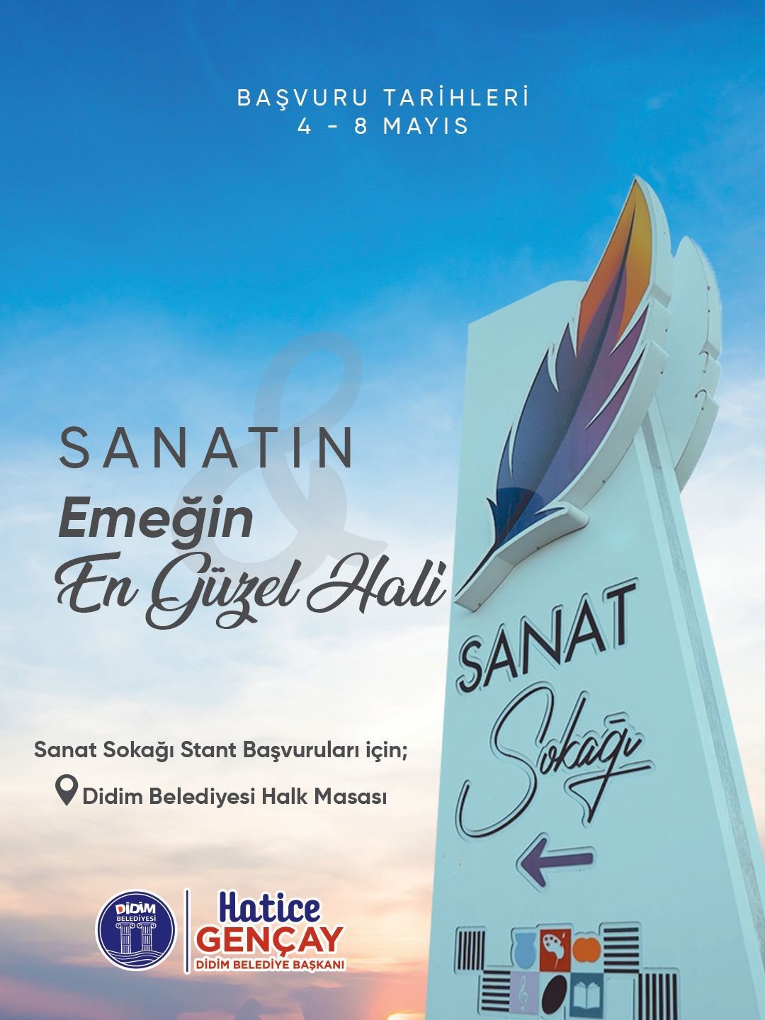 Didim Sanat Sokağı için başvurular başlıyor
