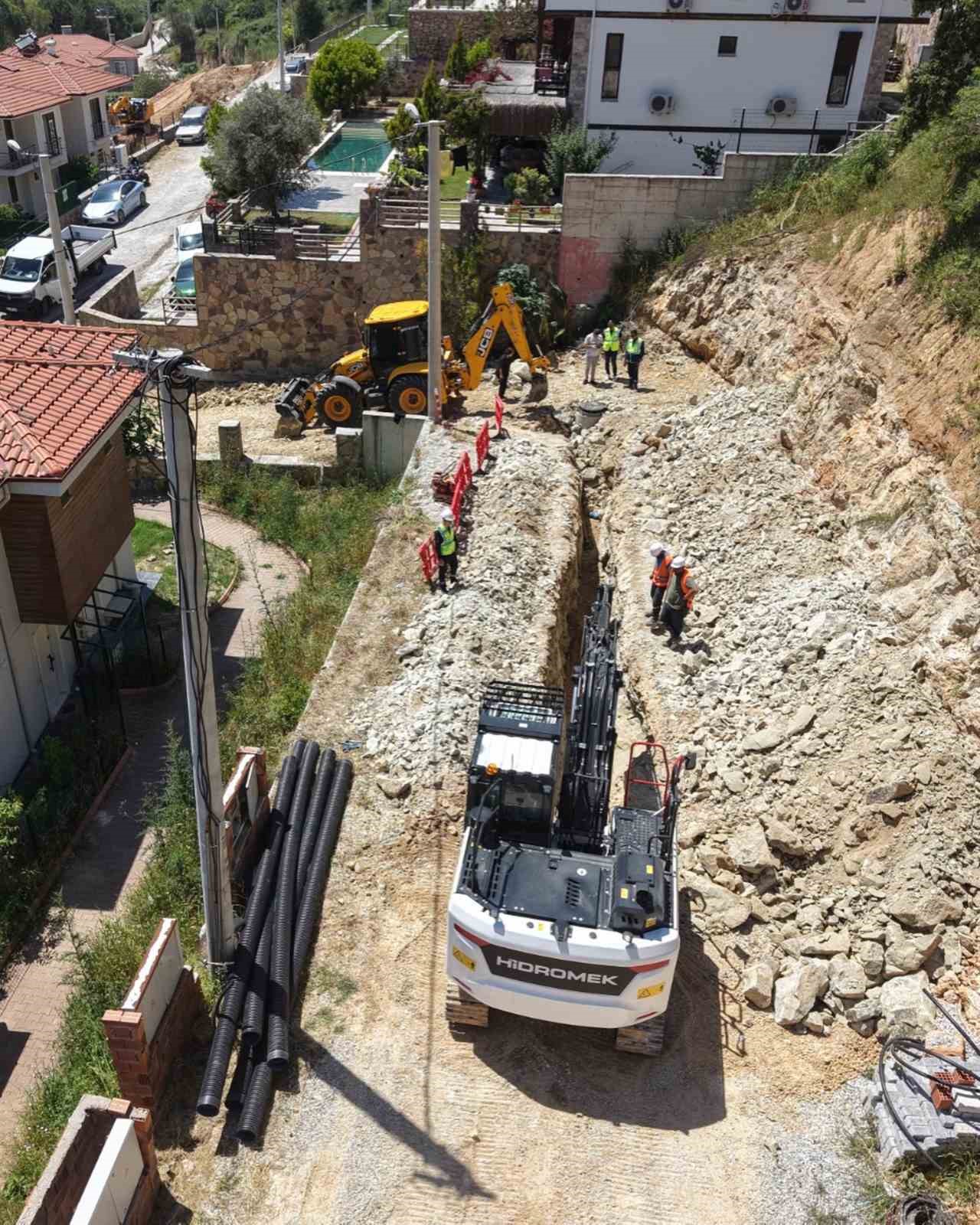 MUSKİ&rsquo;den G&ouml;kova&rsquo;da kanalizasyon ana şebeke hattı yapımı
