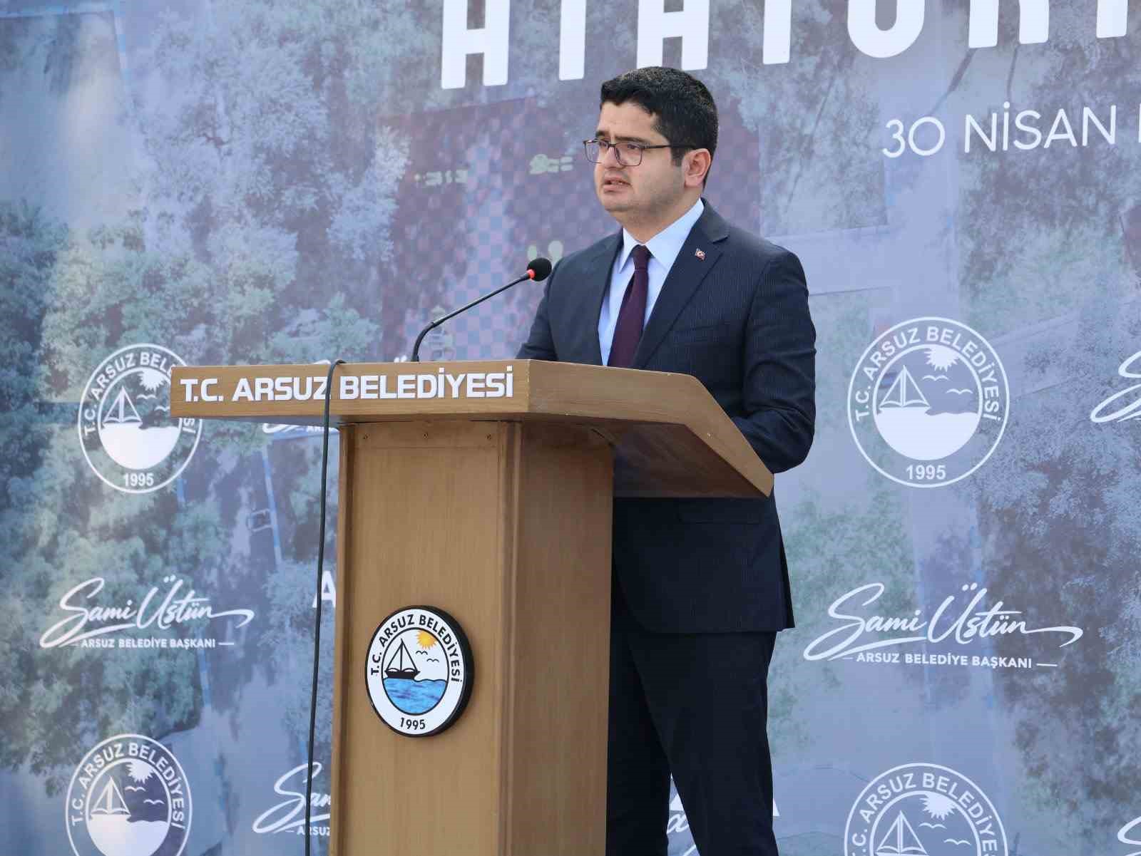 Arsuz&rsquo;da Atat&uuml;rk Parkı&rsquo;nın a&ccedil;ılışı ger&ccedil;ekleştirildi
