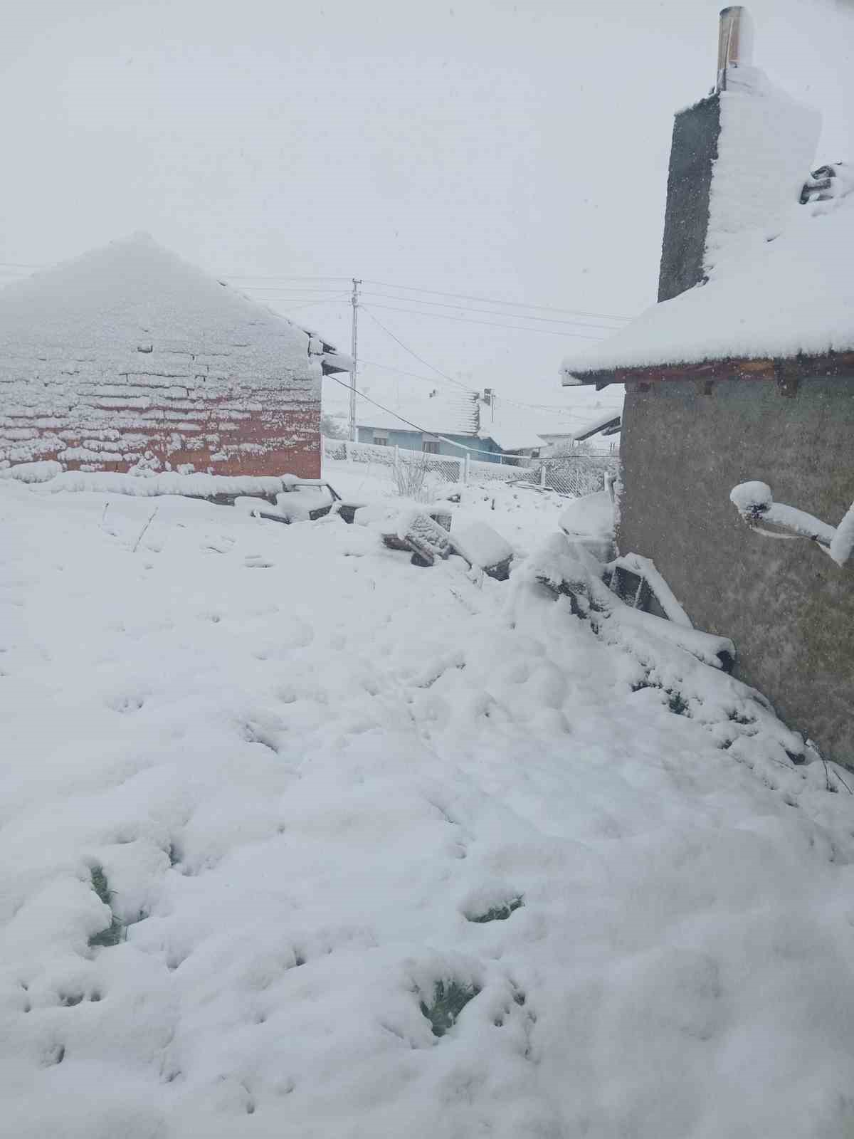 Eskişehir&rsquo;in bazı il&ccedil;eleri g&uuml;ne beyaz &ouml;rt&uuml;yle uyandı
