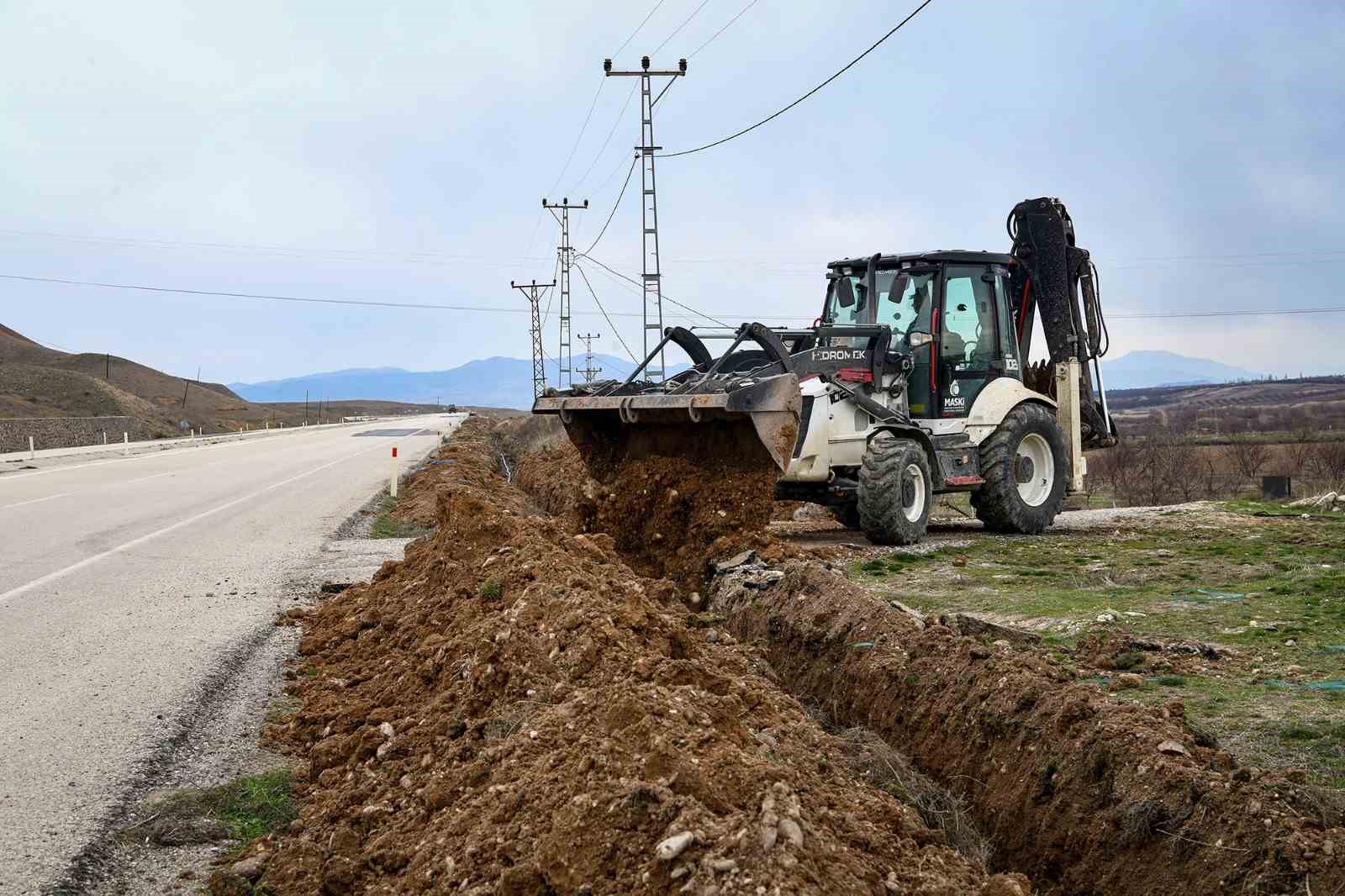 Yazıhan Boyaca ve Cendere&rsquo;ye 2 bin 700 metre i&ccedil;me suyu hattı
