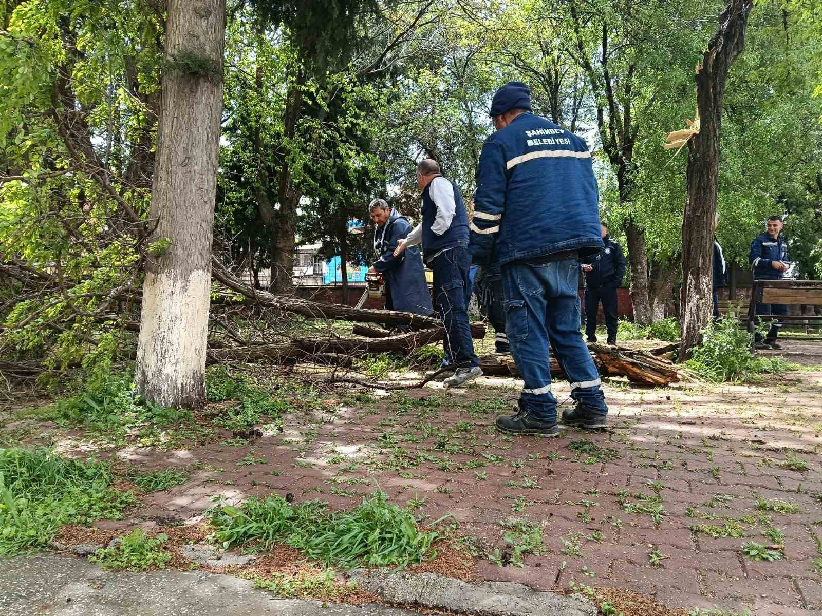 Gaziantep’te fırtına sonrası yaralar sarılıyor