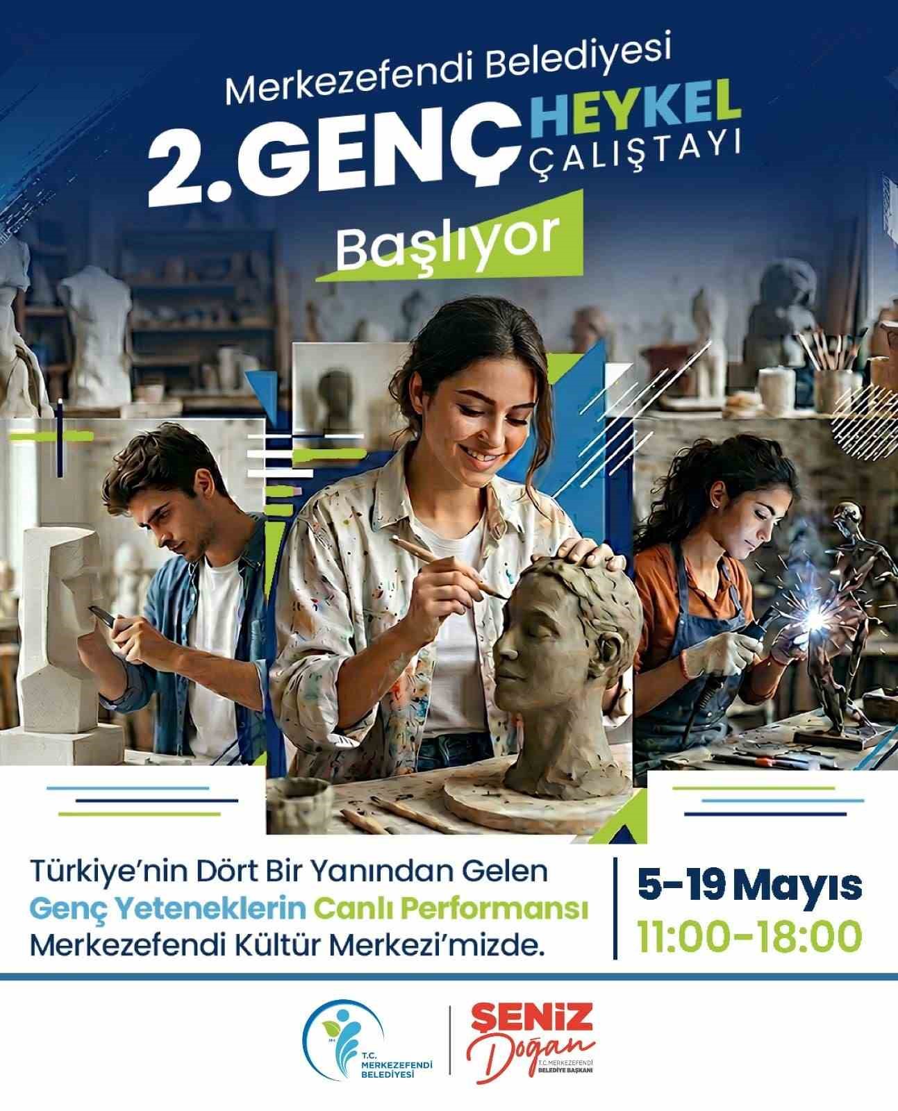 Merkezefendi Belediyesi 2. Gen&ccedil; Heykel &Ccedil;alıştayı başlıyor

