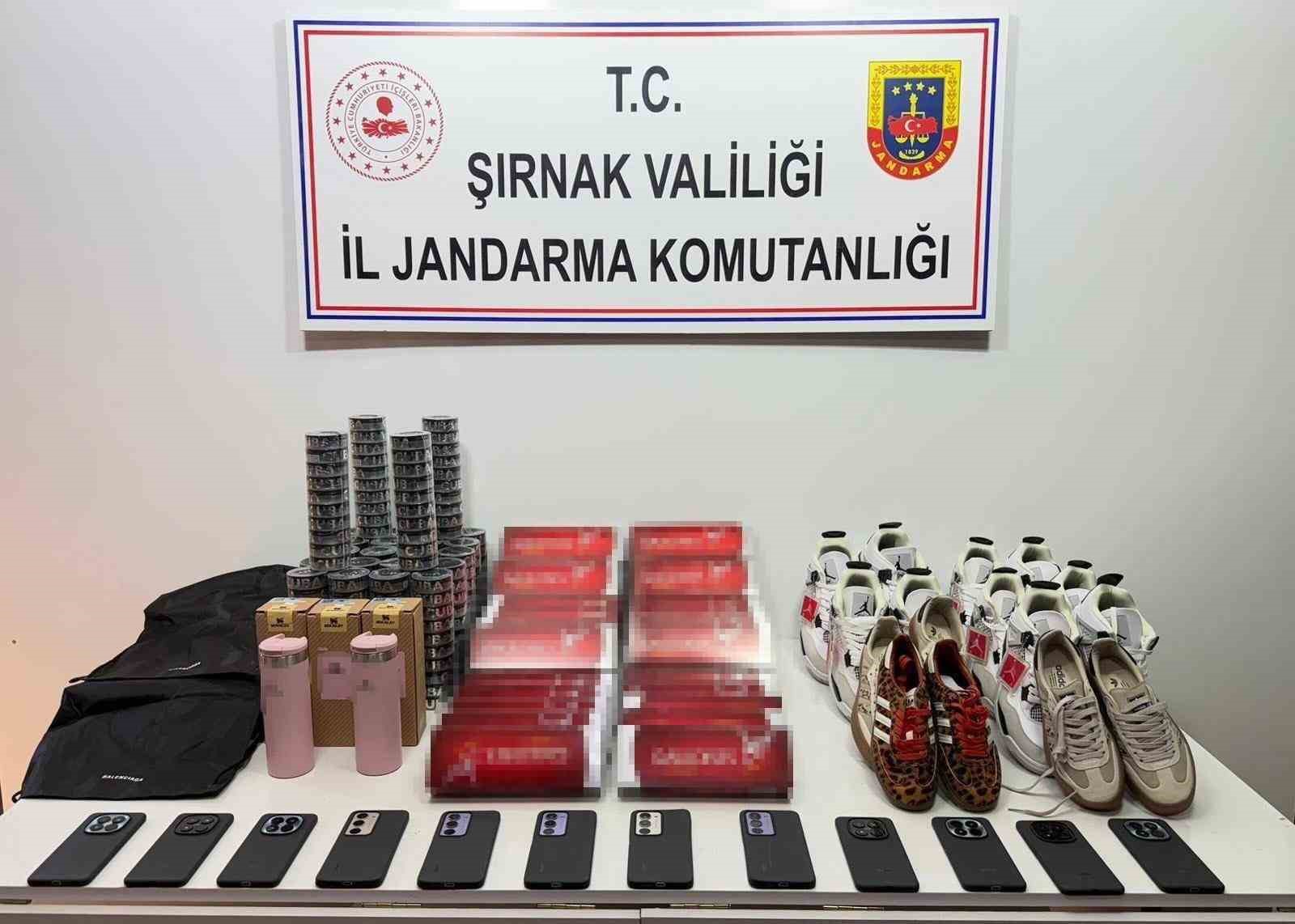 Şırnak’ta jandarmadan 18 milyon kaçakçılık operasyonu