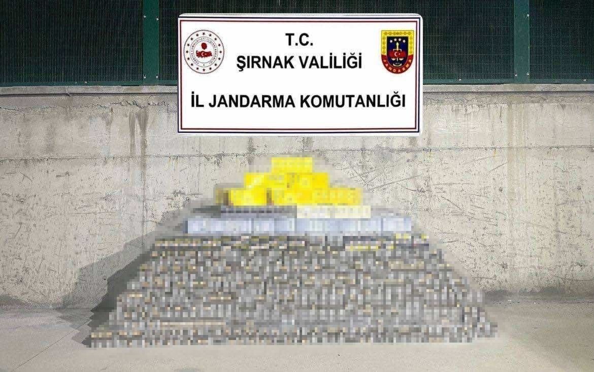Şırnak&rsquo;ta jandarmadan 18 milyon ka&ccedil;ak&ccedil;ılık operasyonu
