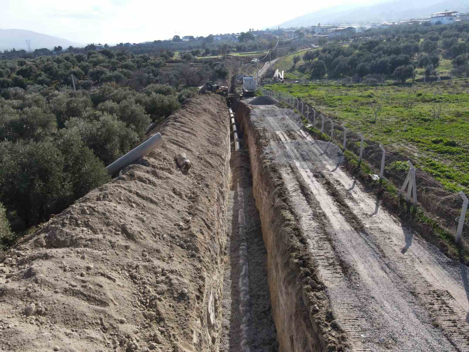 Bozdoğan Ovası Sulama İnşaatı devam ediyor

