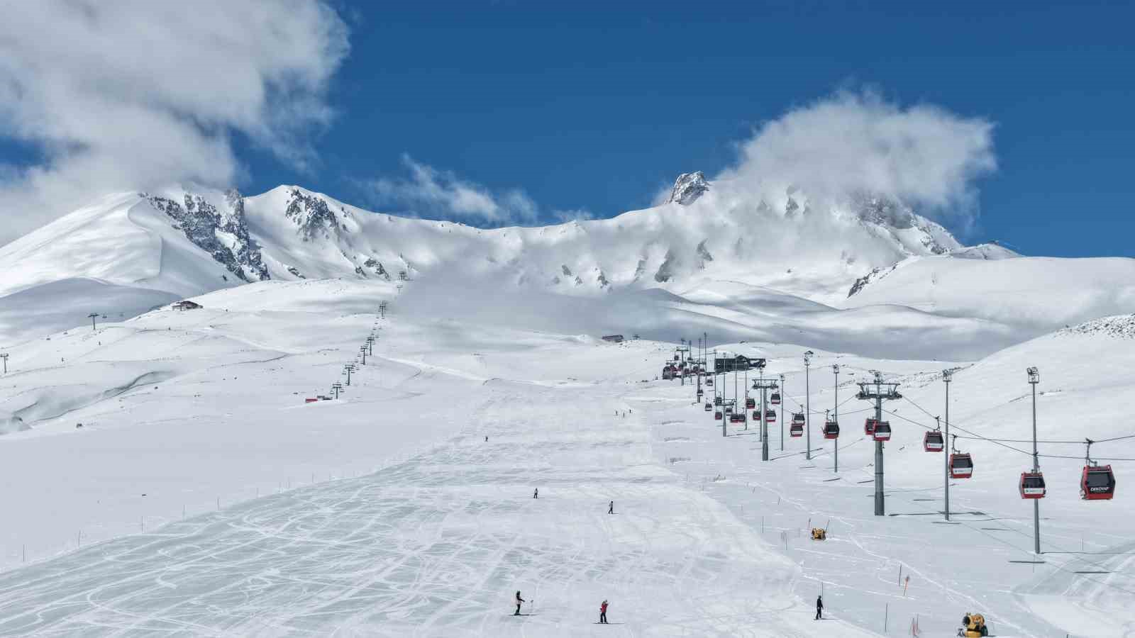 Erciyes&rsquo;te sezon 15 g&uuml;n daha uzadı
