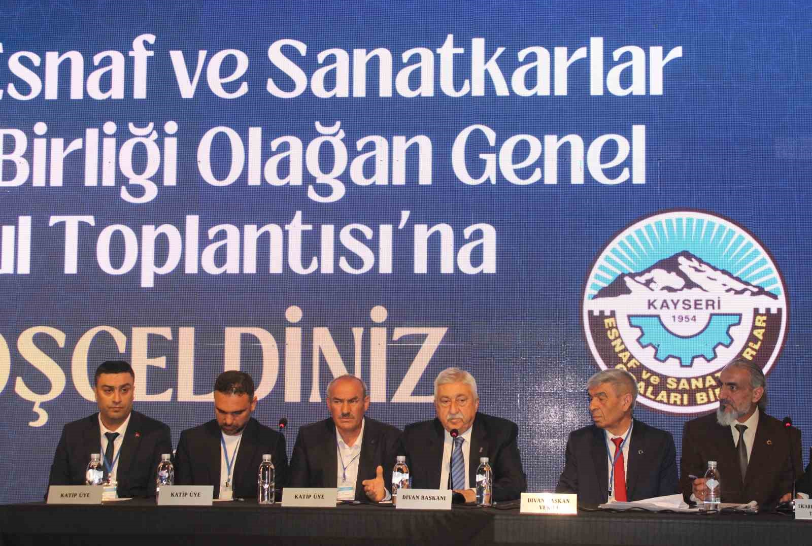 Kayseri Esnaf ve Sanatkarlar Odaları Birliği Genel Kurulu başladı
