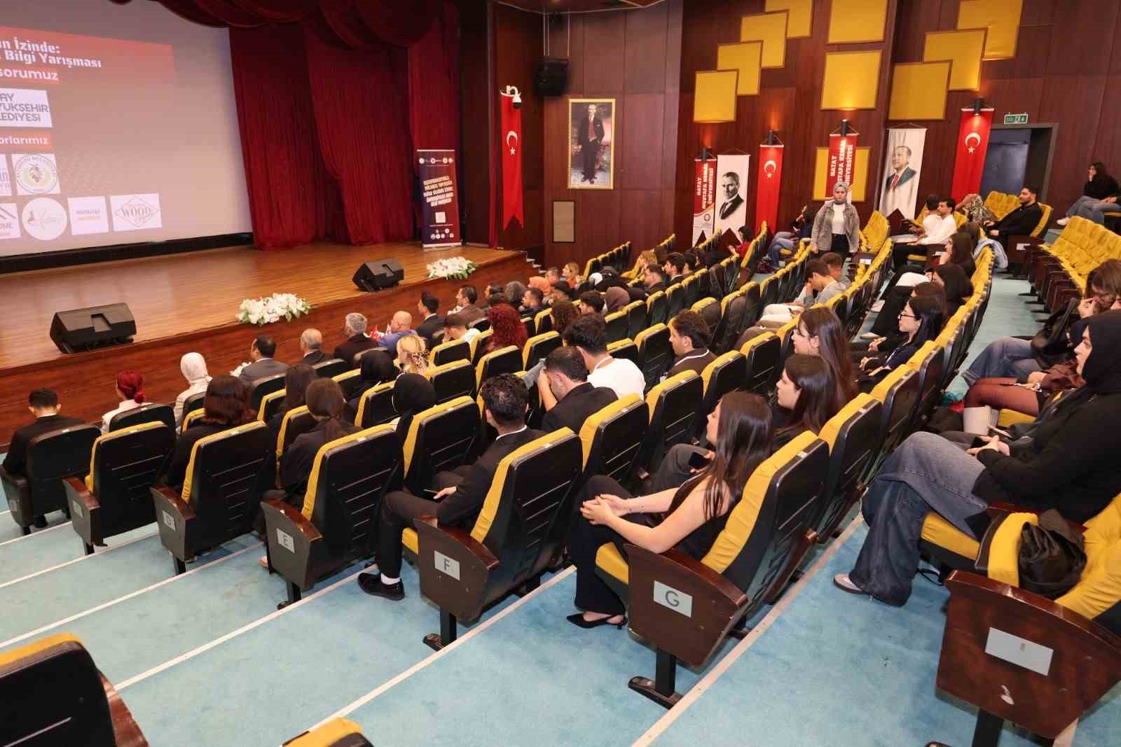 Hatay&rsquo;da &uuml;niversiteler arası bilgi yarışmasının a&ccedil;ılışı yapıldı
