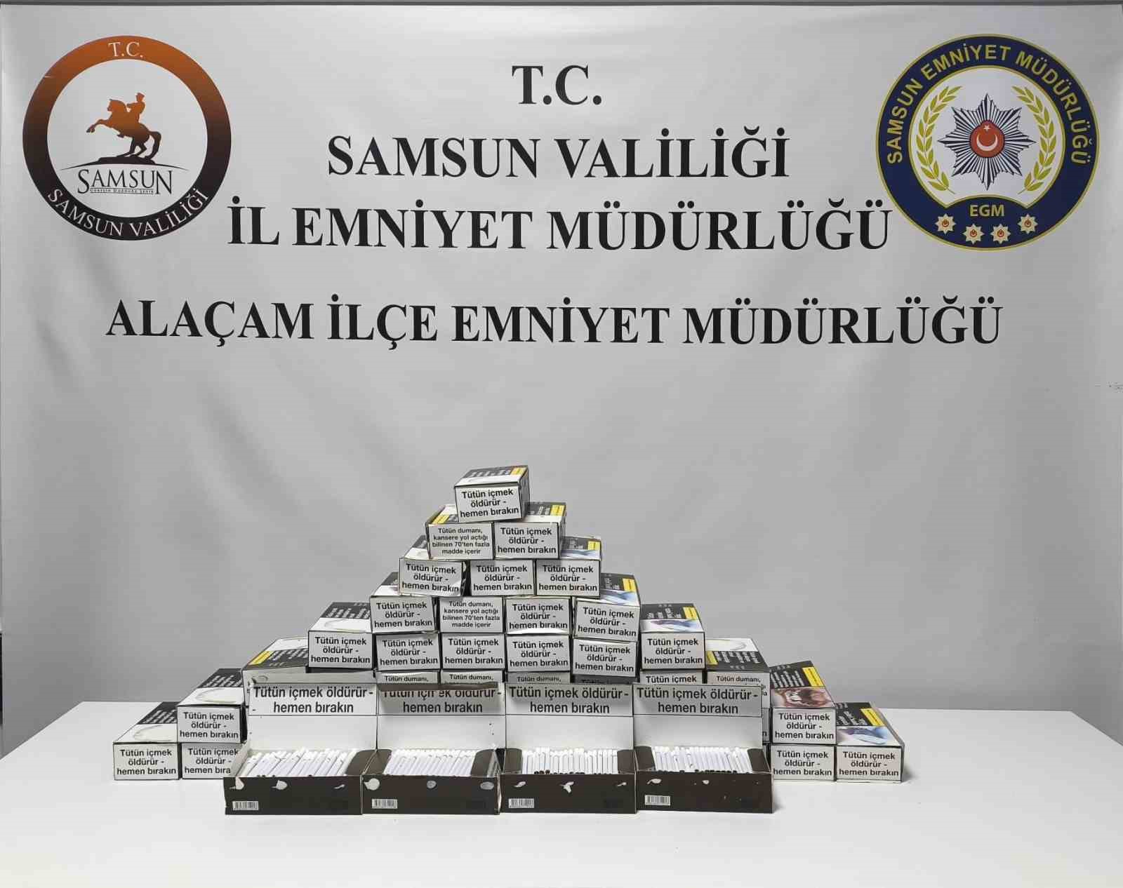 Ala&ccedil;am ve Yakakent&rsquo;te ka&ccedil;ak makaron operasyonu
