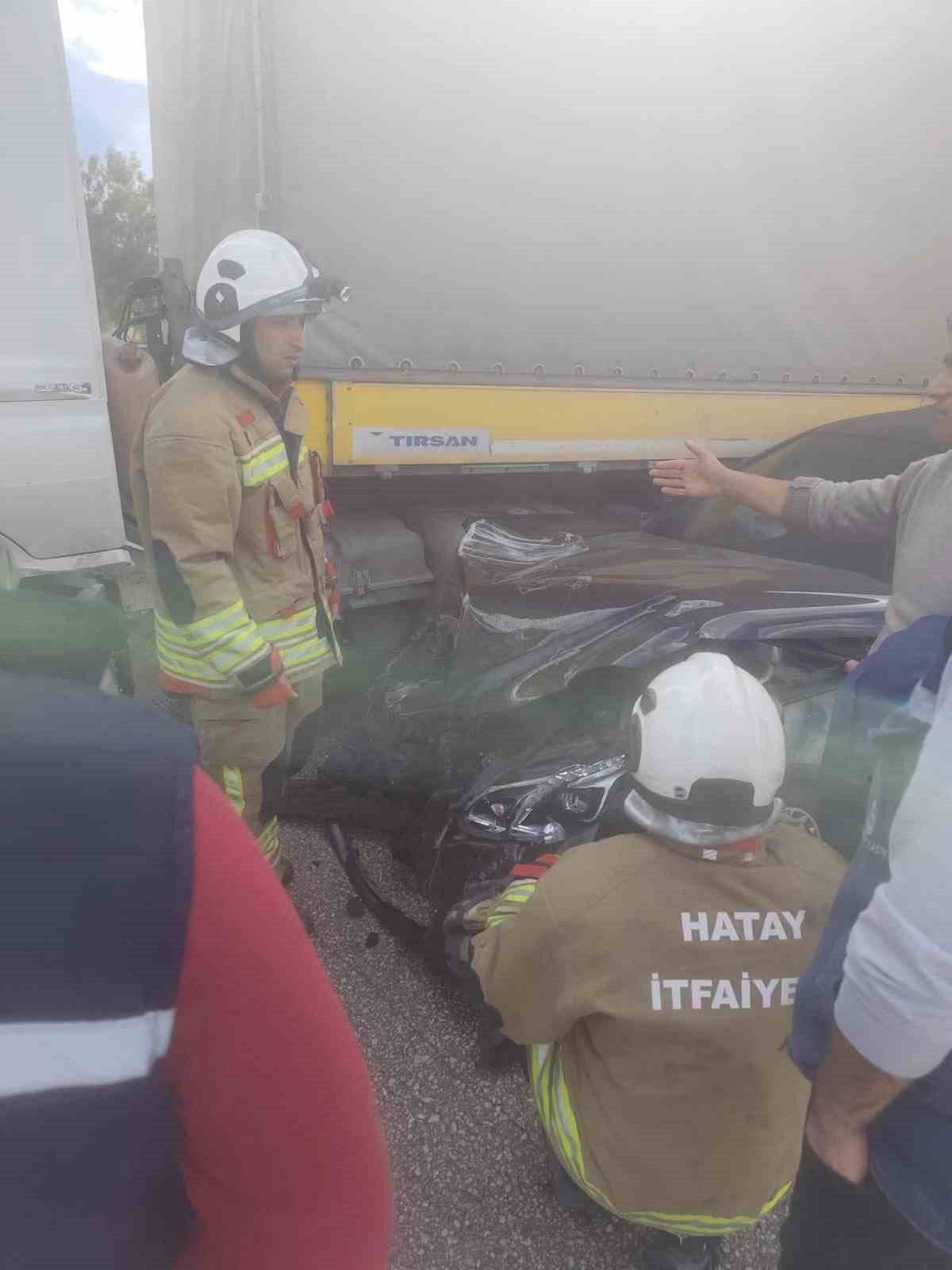 Kırıkhan’da trafik kazası: 1 yaralı