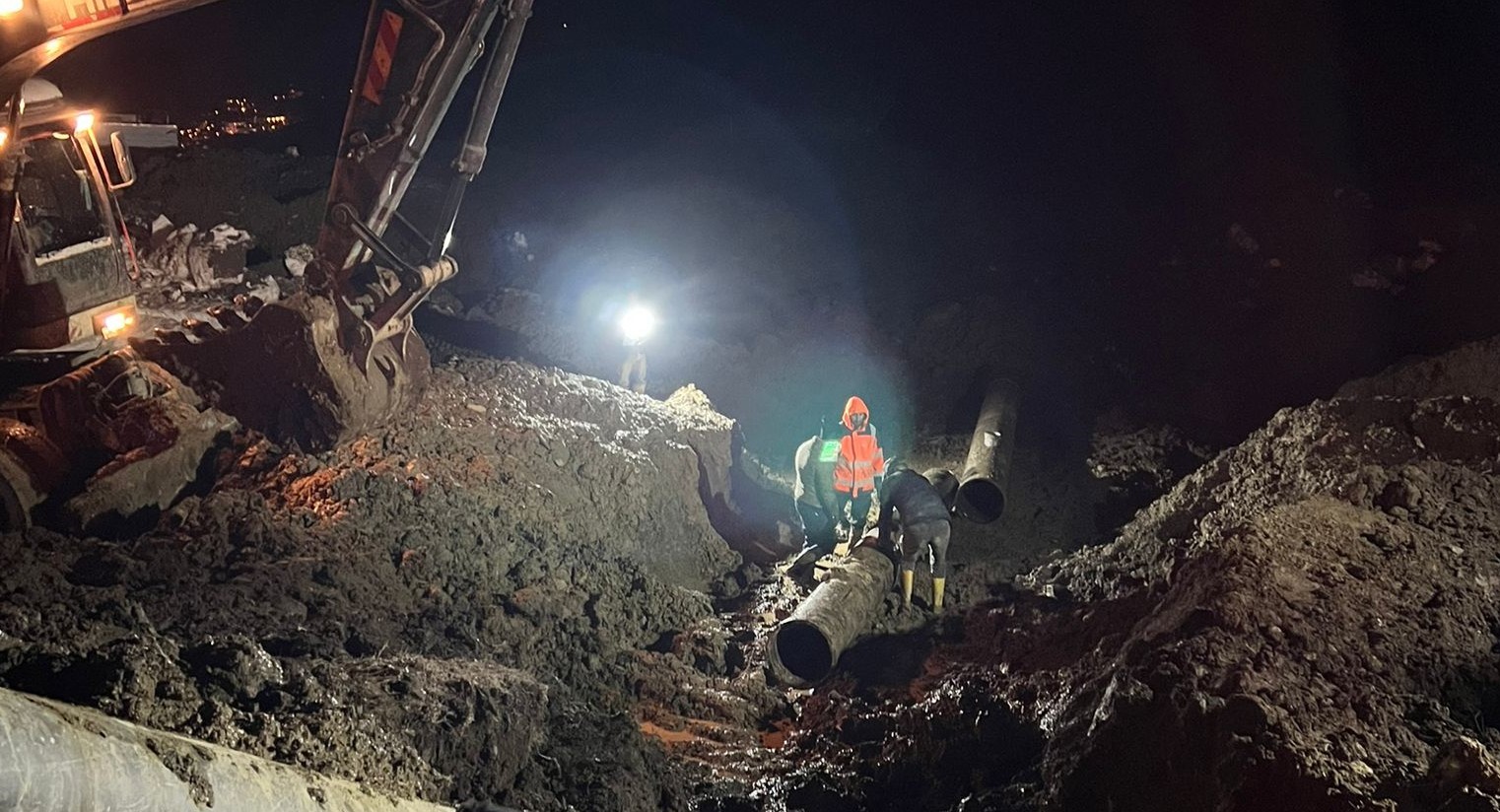 Berçelan’daki büyük su arızası giderildi
