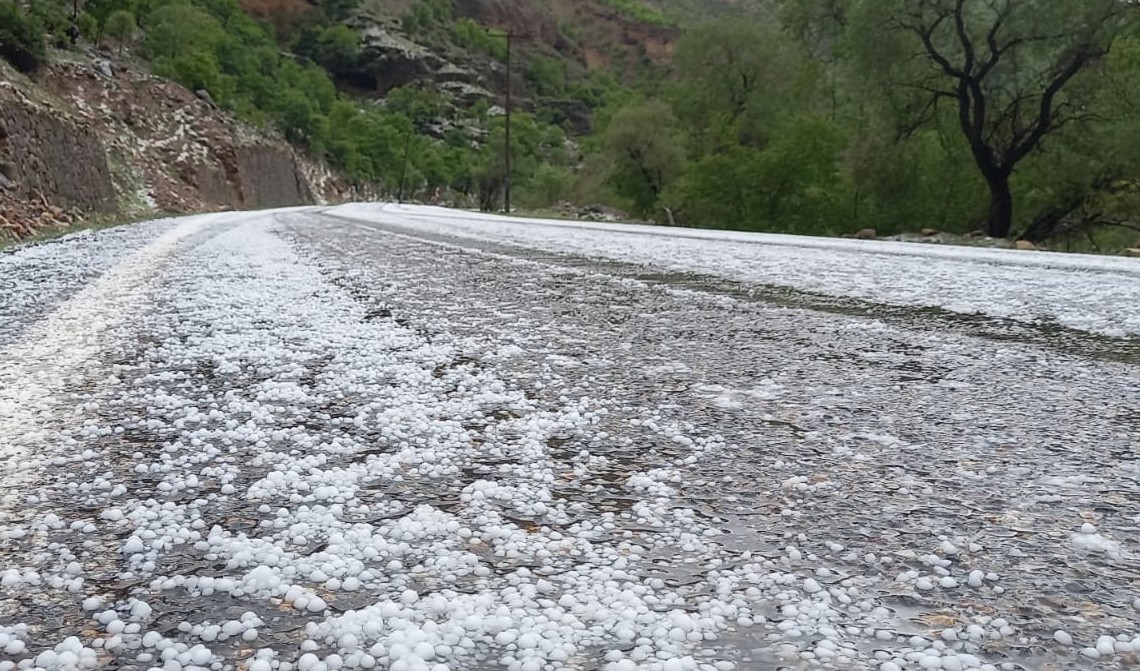 Çayırlı’da dolu yağışı etkili oldu