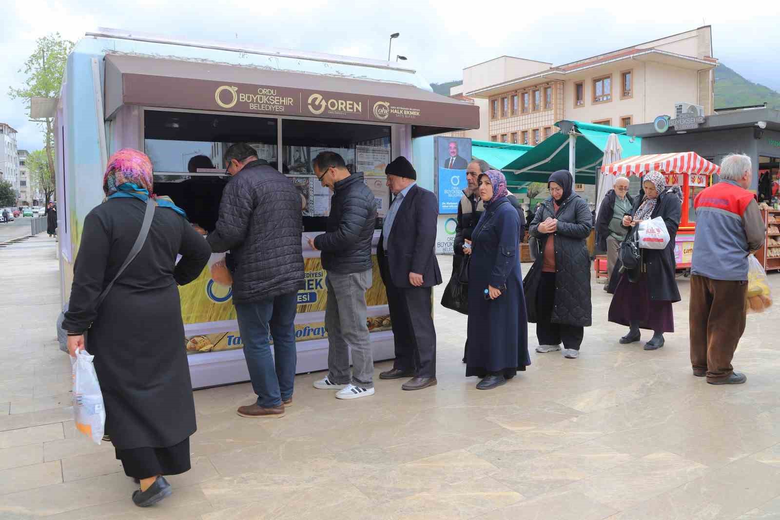 Ordu&rsquo;da halk ekmek ile her ekmekte 7 lira tasarruf
