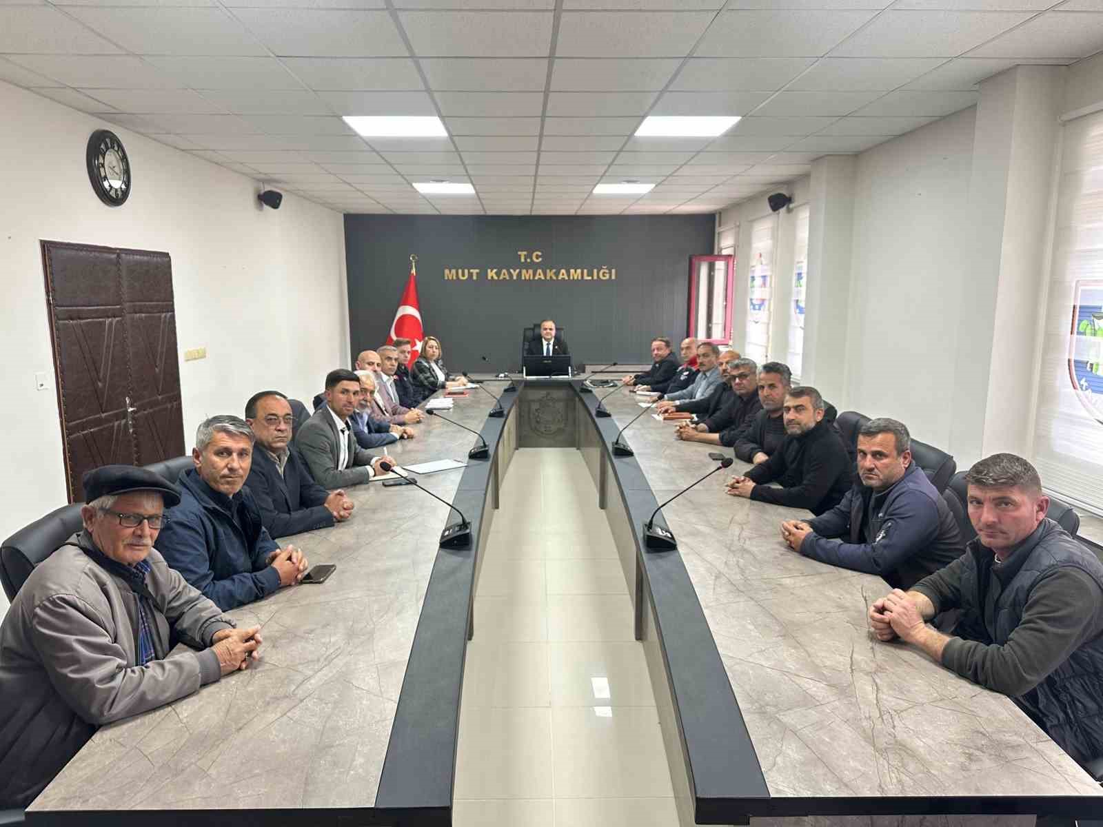 Mut&rsquo;ta 2026 kayısı hasadı değerlendirildi
