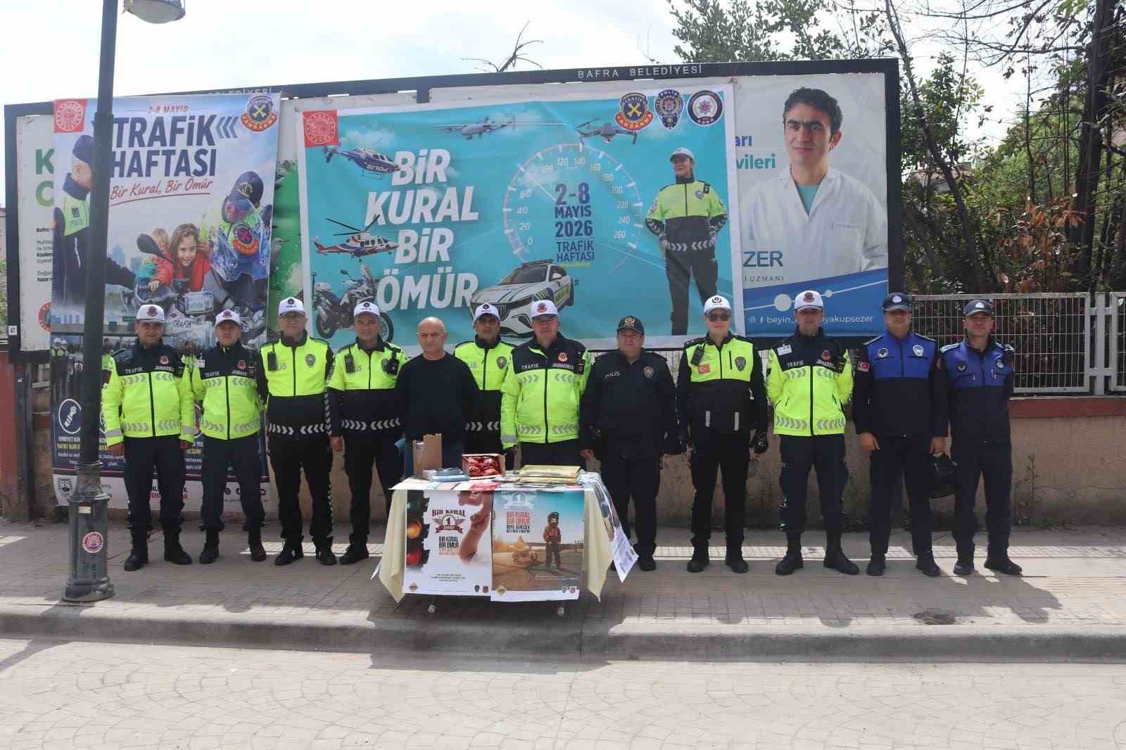 Bafra&rsquo;da Trafik Haftası&rsquo;nda farkındalık etkinliği
