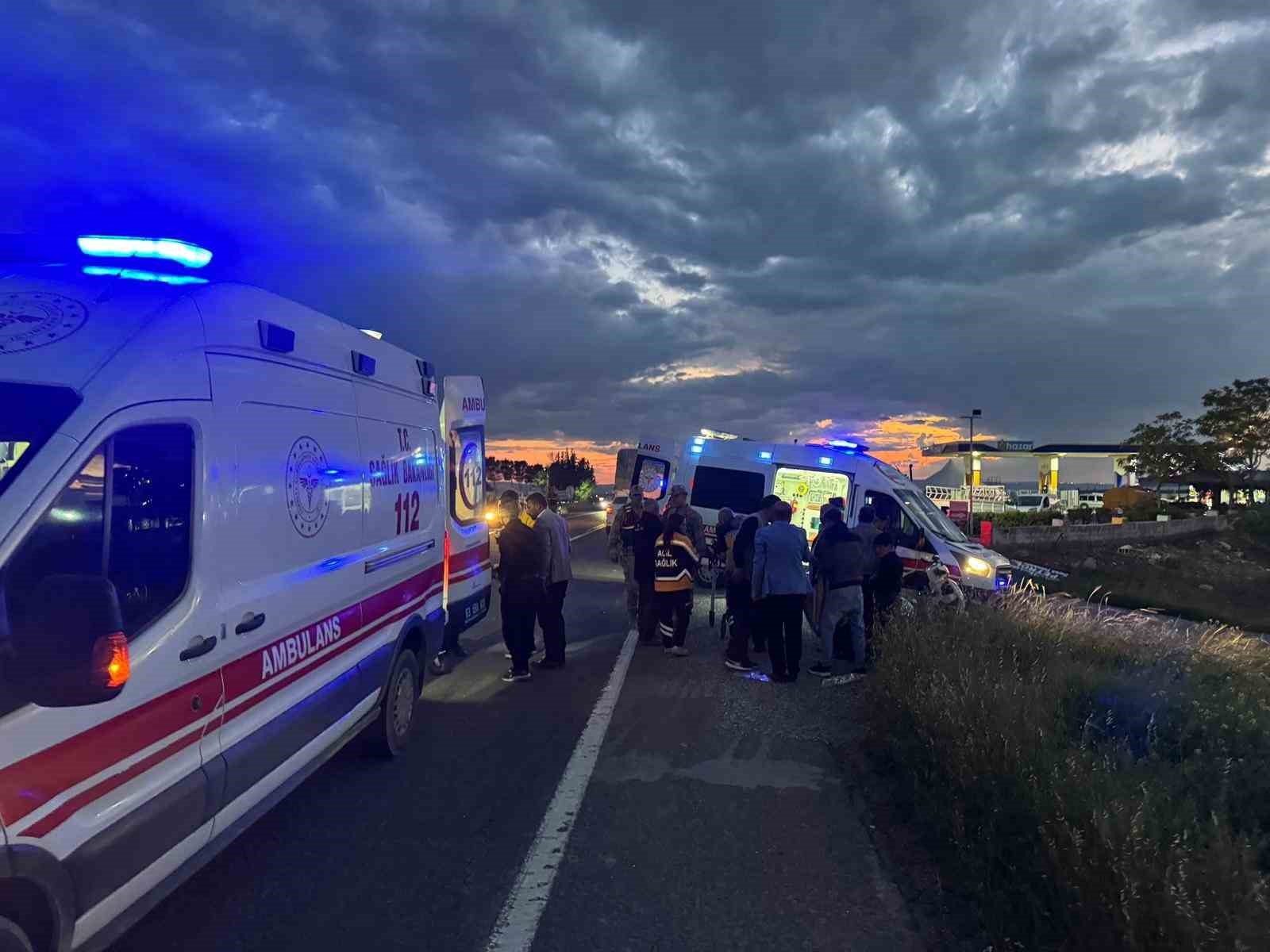 Şanlıurfa&rsquo;da motosiklet devrildi: Karı-koca yaralandı
