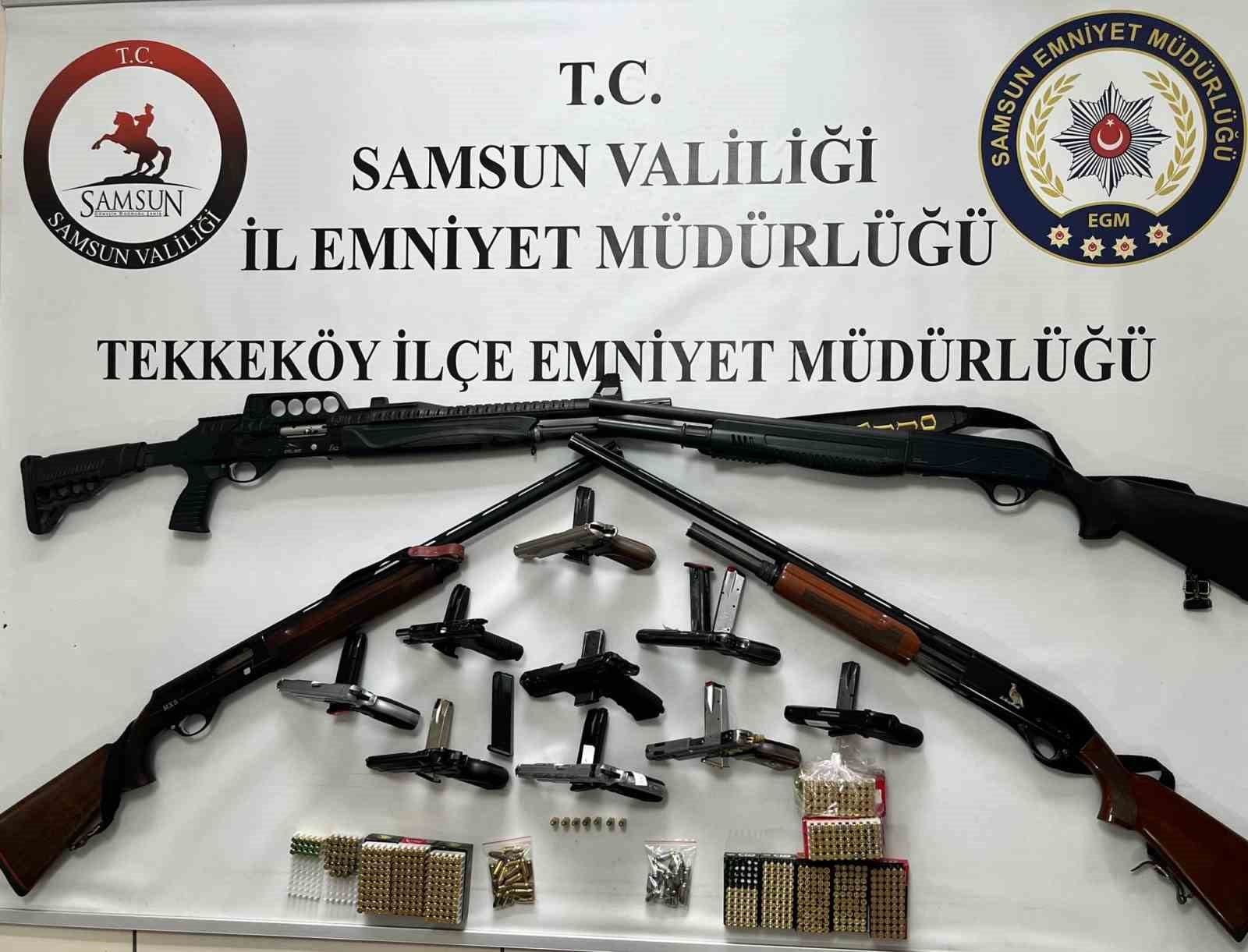 Samsun’da ruhsatsız silah operasyonu