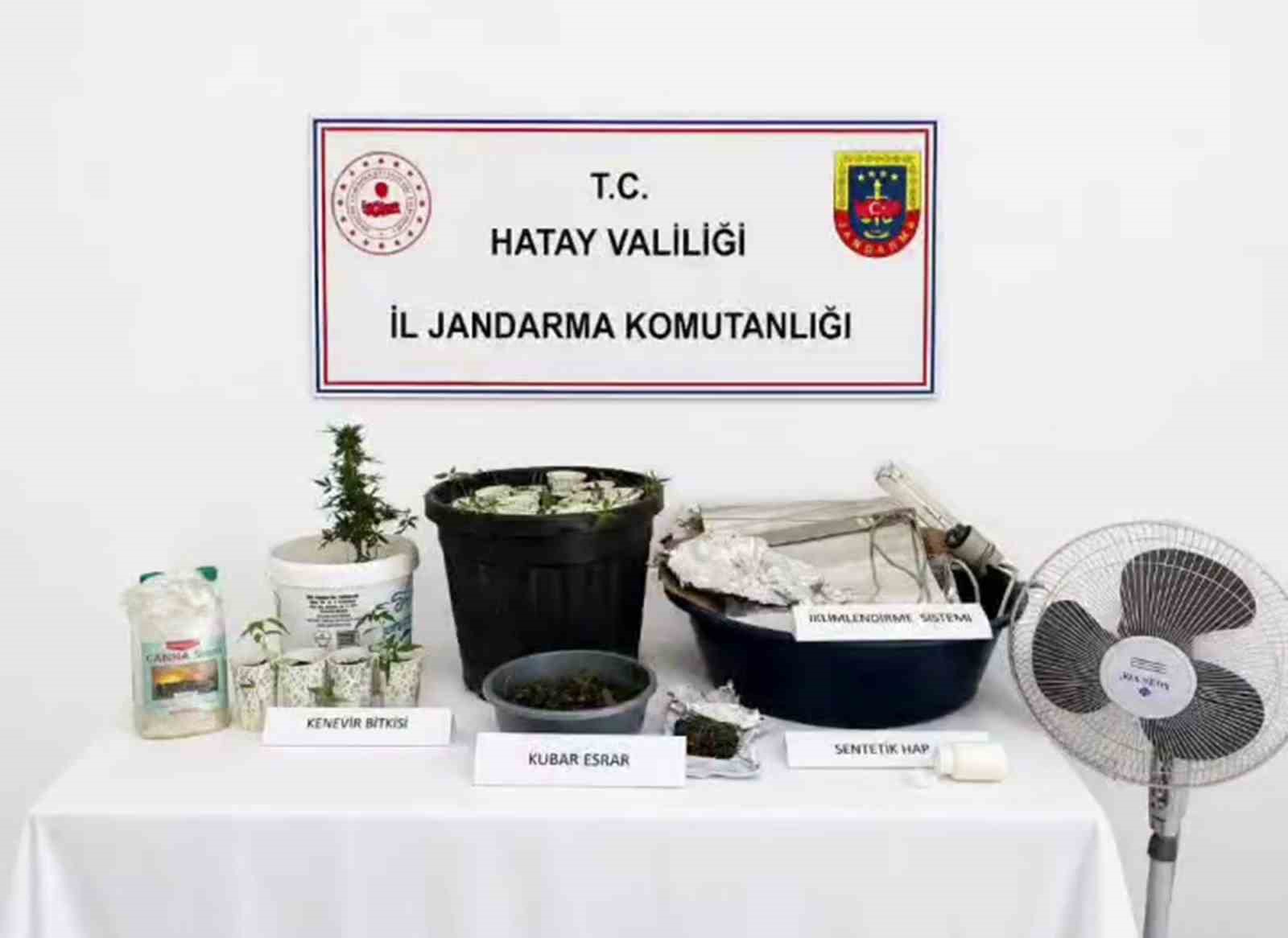 Evine iklimlendirme sistemi kuran uyuşturucu taciri yakayı ele verdi