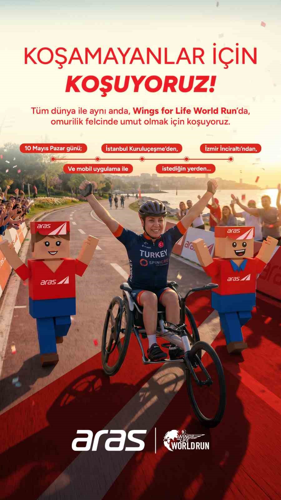 Aras Kargo, Wings for Life World Run’ın taşıma sponsoru oldu