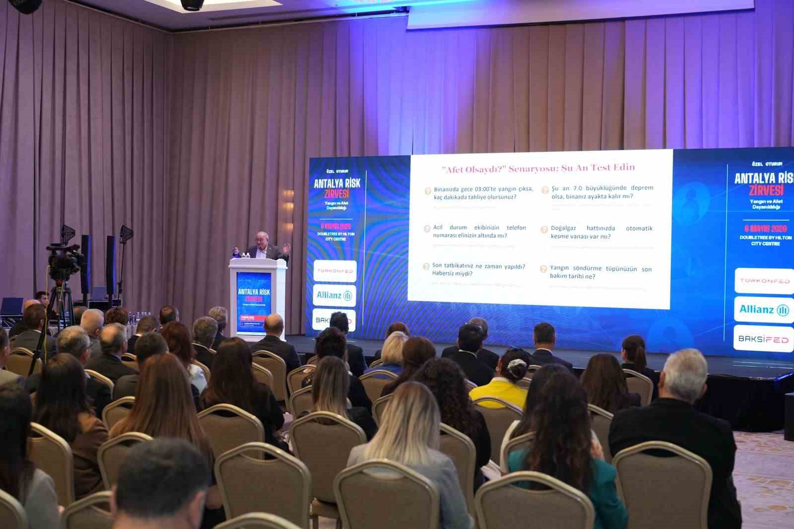 Antalya&rsquo;da Risk Zirvesi artan risklere karşı dayanıklılığı g&uuml;ndeme taşıdı
