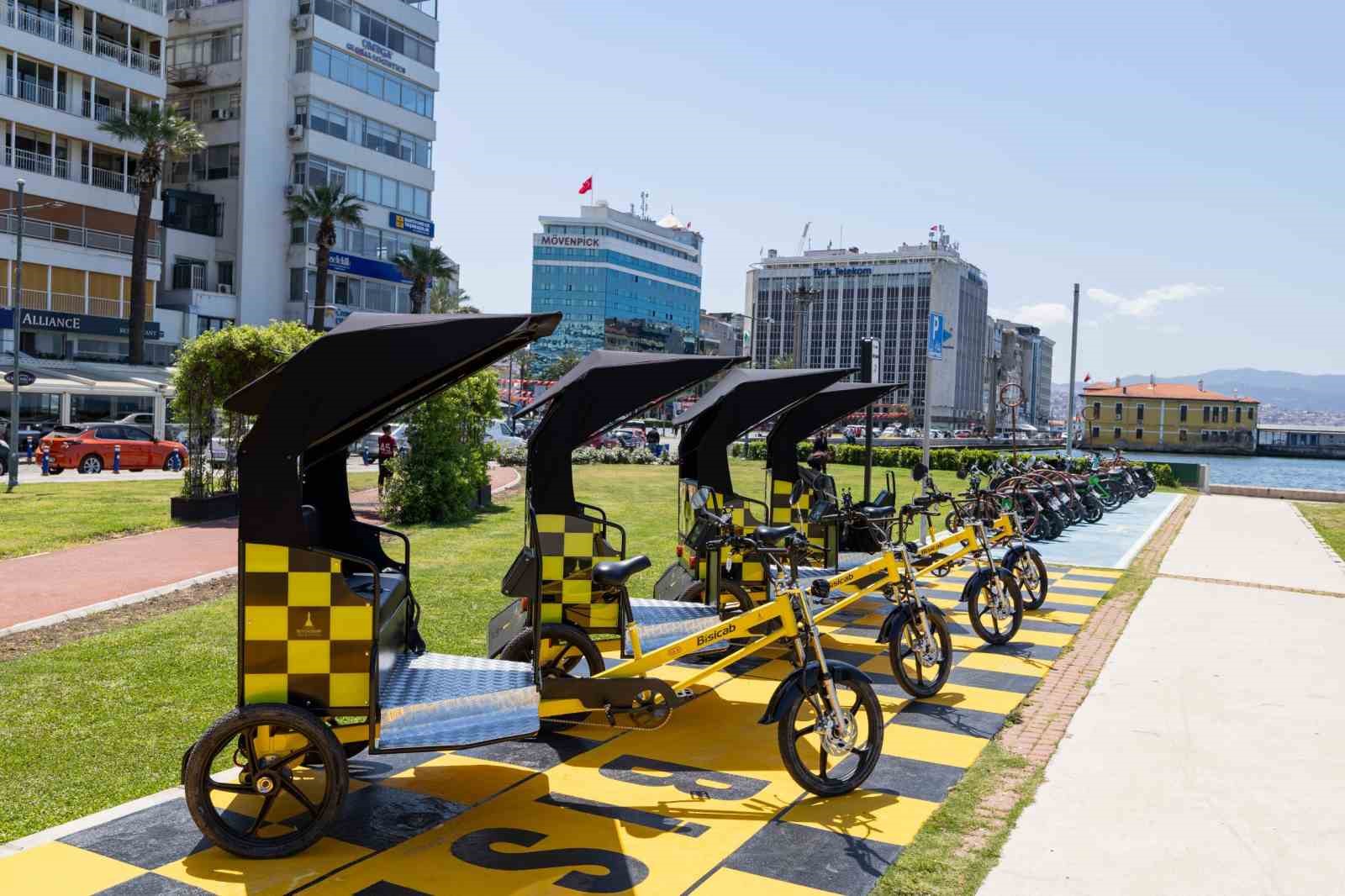 İzmir&rsquo;de &rsquo;Bisicab&rsquo;ler yola &ccedil;ıkıyor
