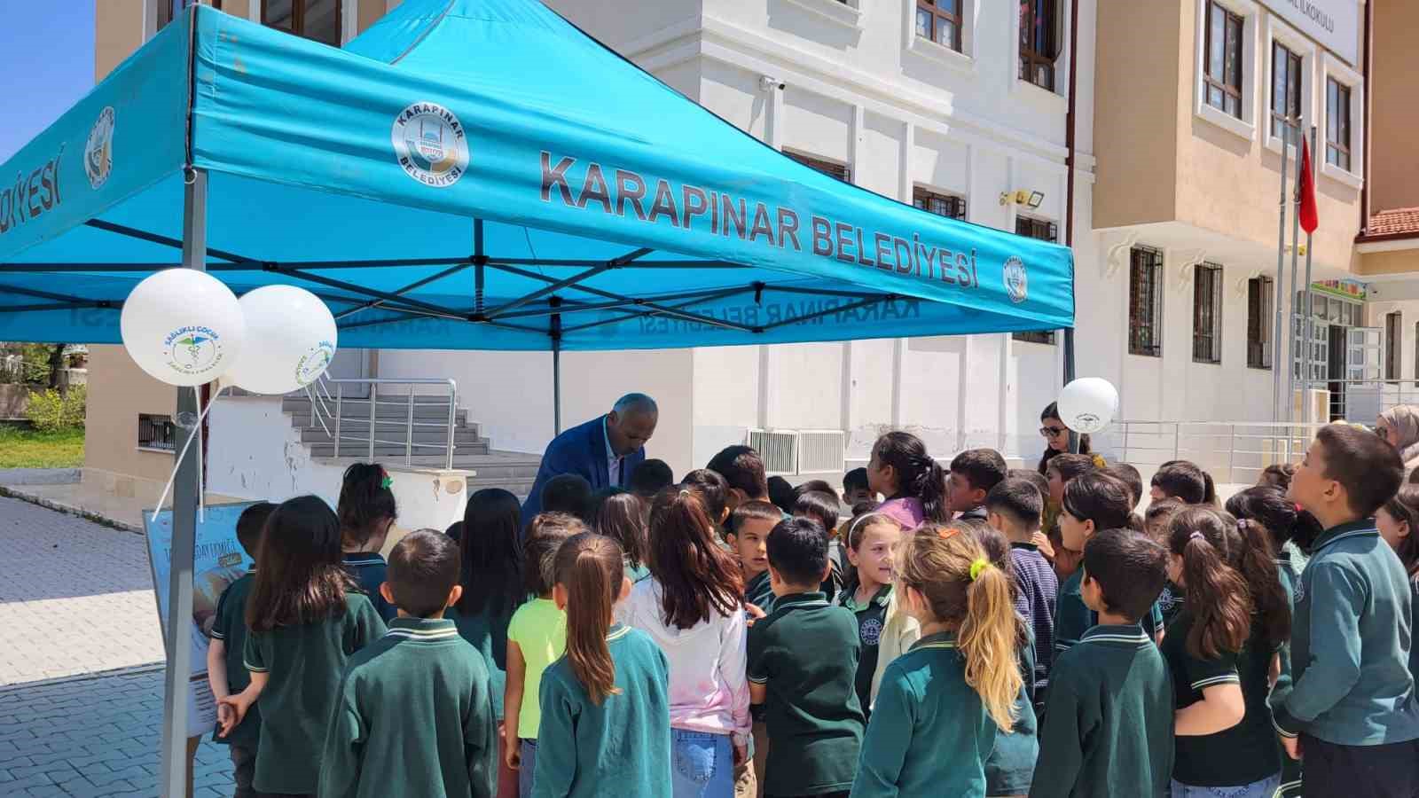 Karapınar&rsquo;da ilkokul &ouml;ğrencilerine "Sağlıklı &Ccedil;ocuk Sağlıklı Gelecek" etkinliği
