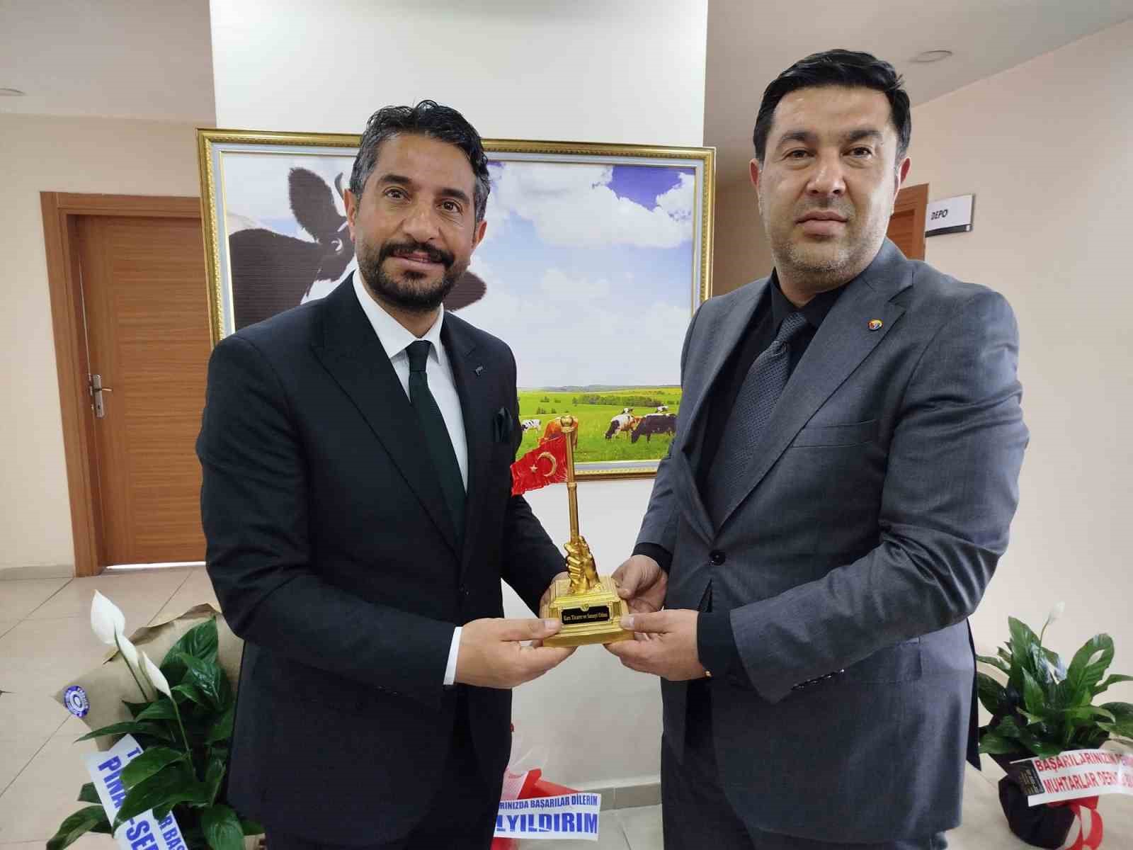 Kars’ta hayvancılık için güç birliği: KATSO’dan Eren Alp’e hayırlı olsun ziyareti